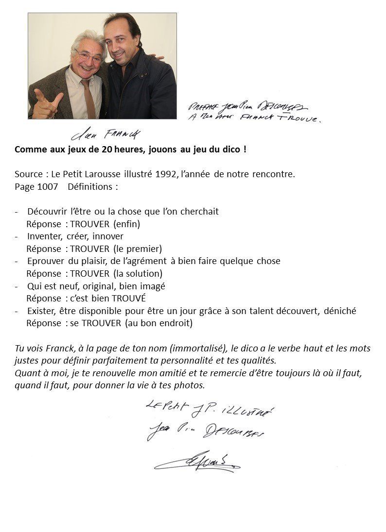 preface de jean pierre descombes du livre du photographe franck trouvé