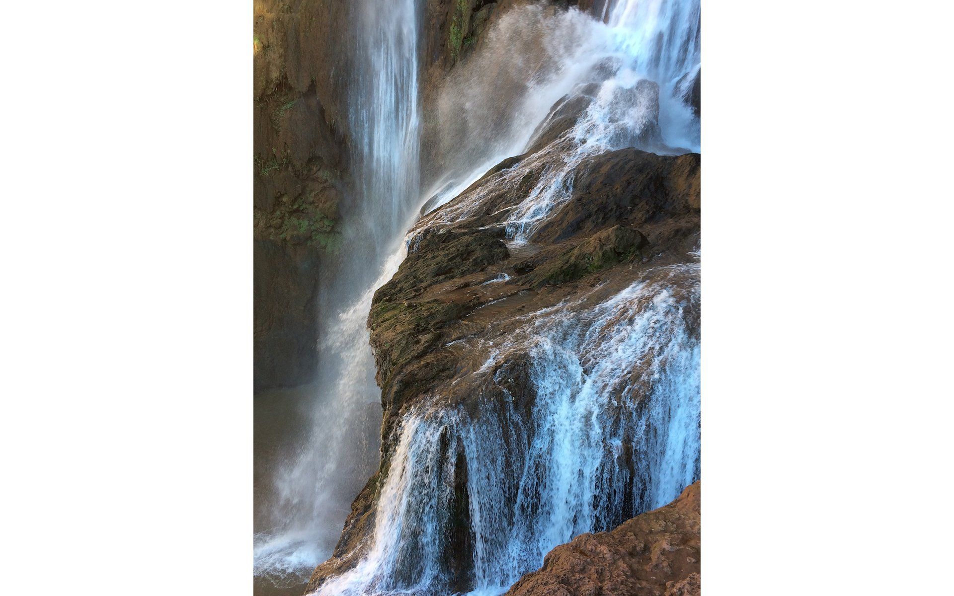 a waterfall in morocco