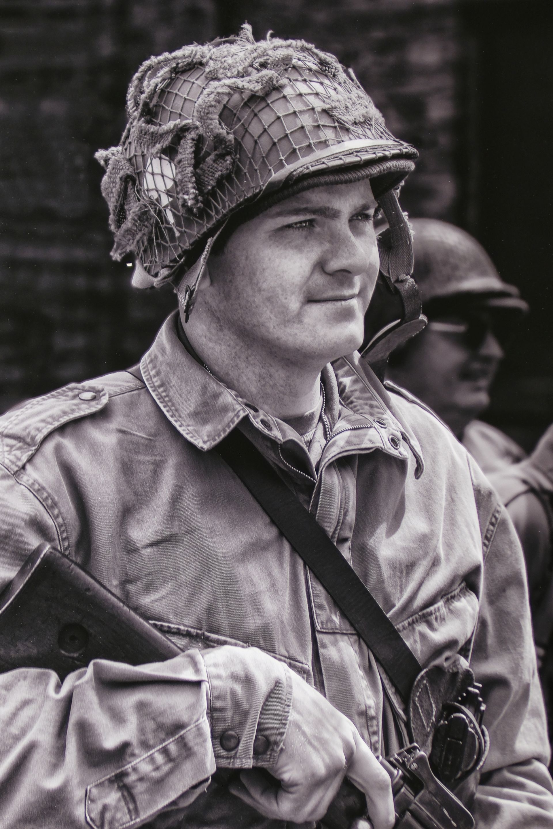 A reenactment 1940s soldier