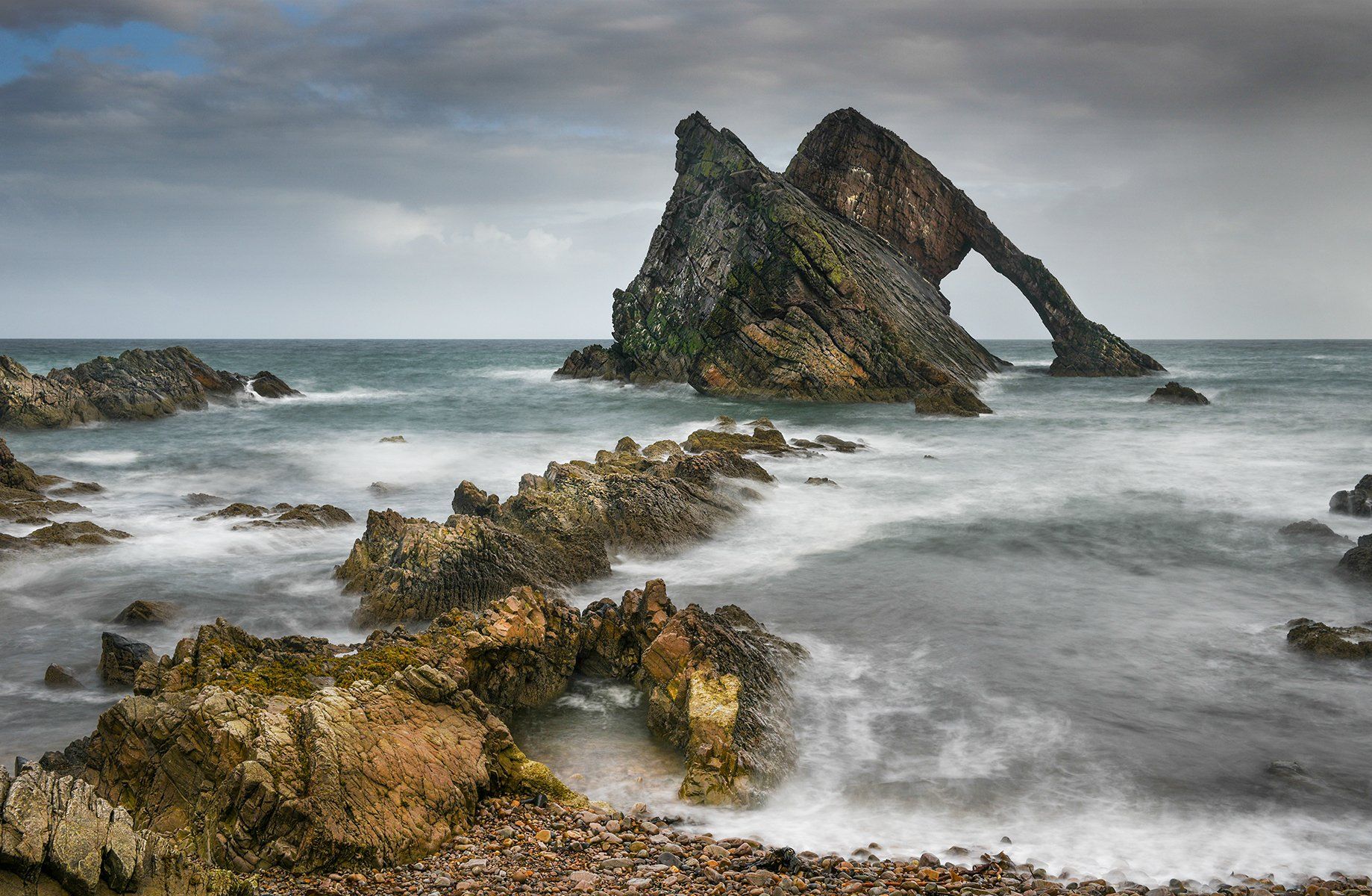 a landscape image of bow fiddle rock