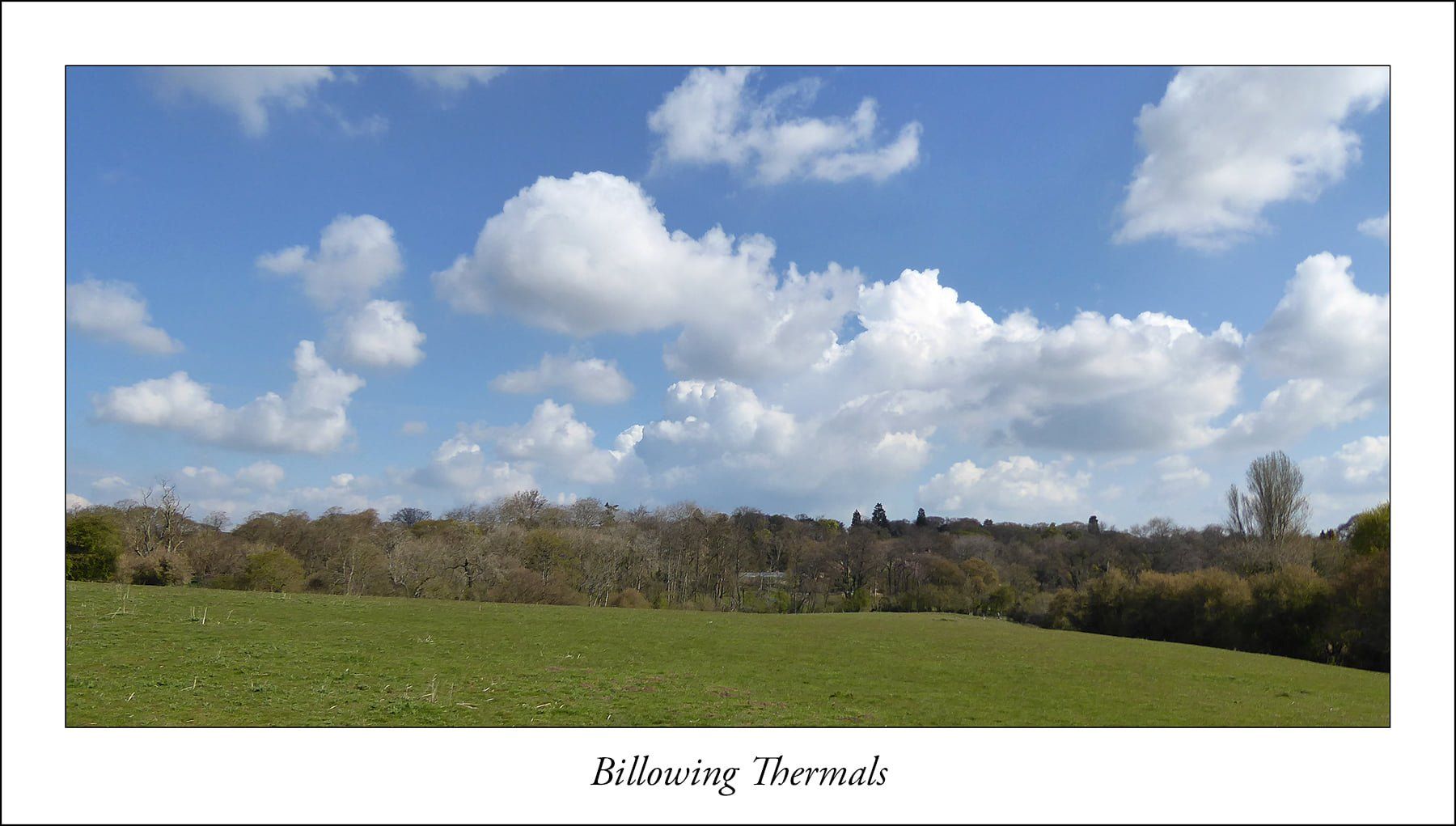 Billowing Thermals by Paul Malley clouds over a landscape