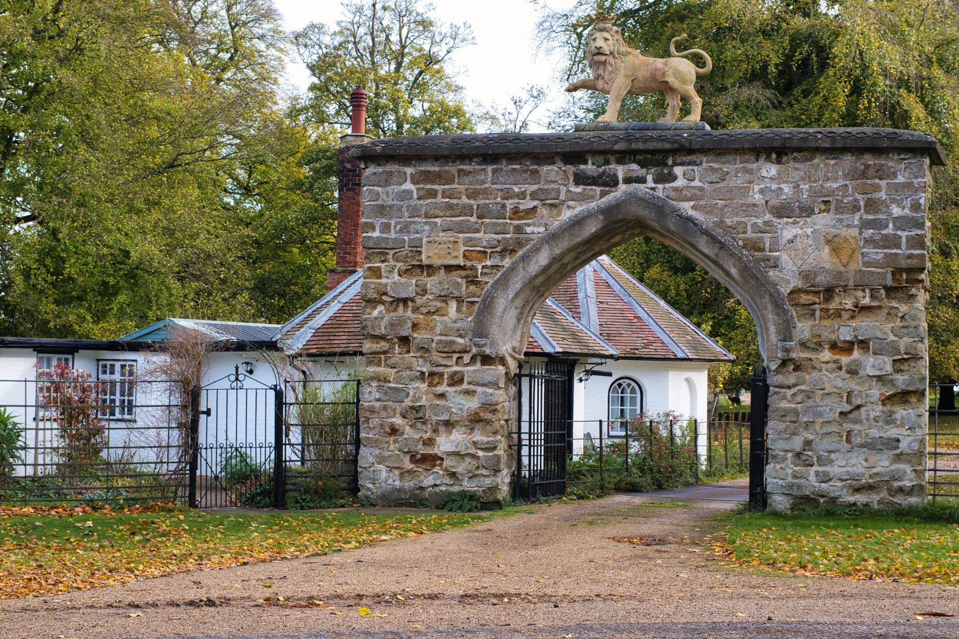 a gatehouse on the scrivelsby estate