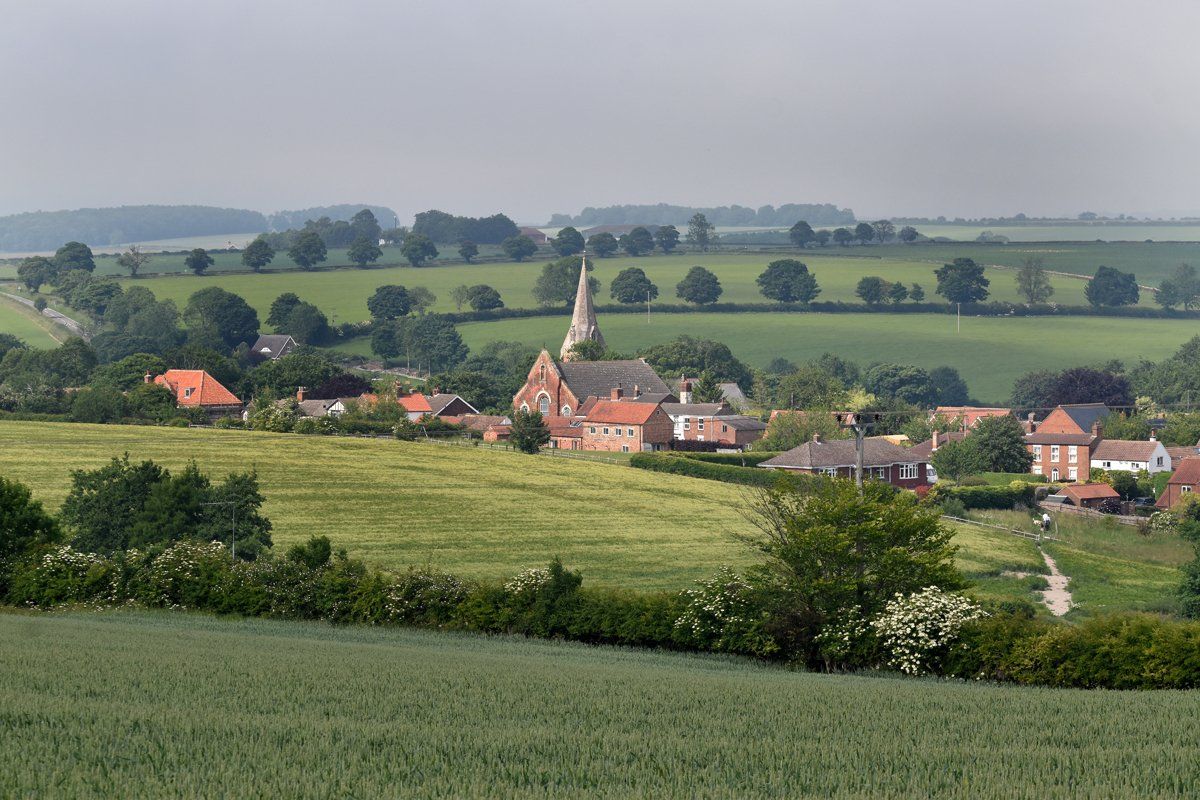 a view over the village of binbrook