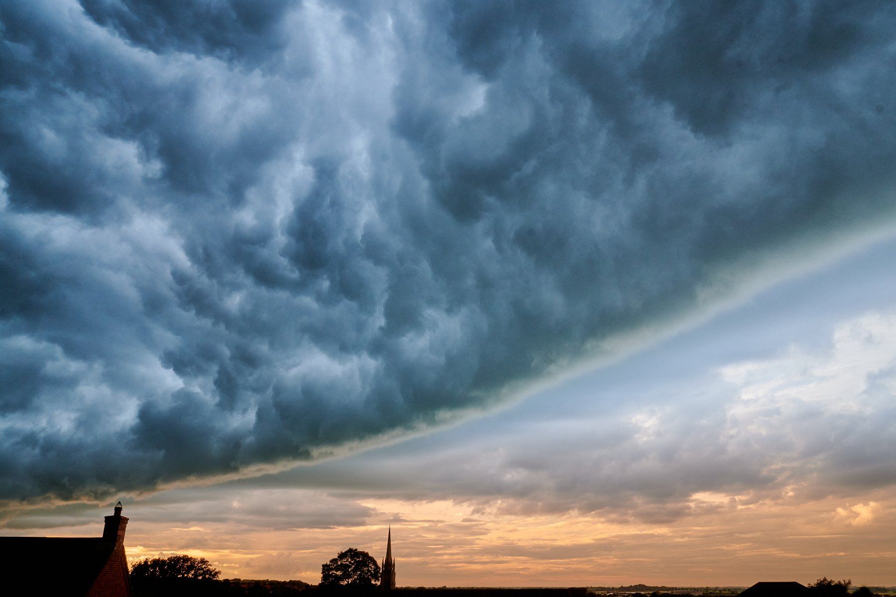 storm clouds over lincolnshire
