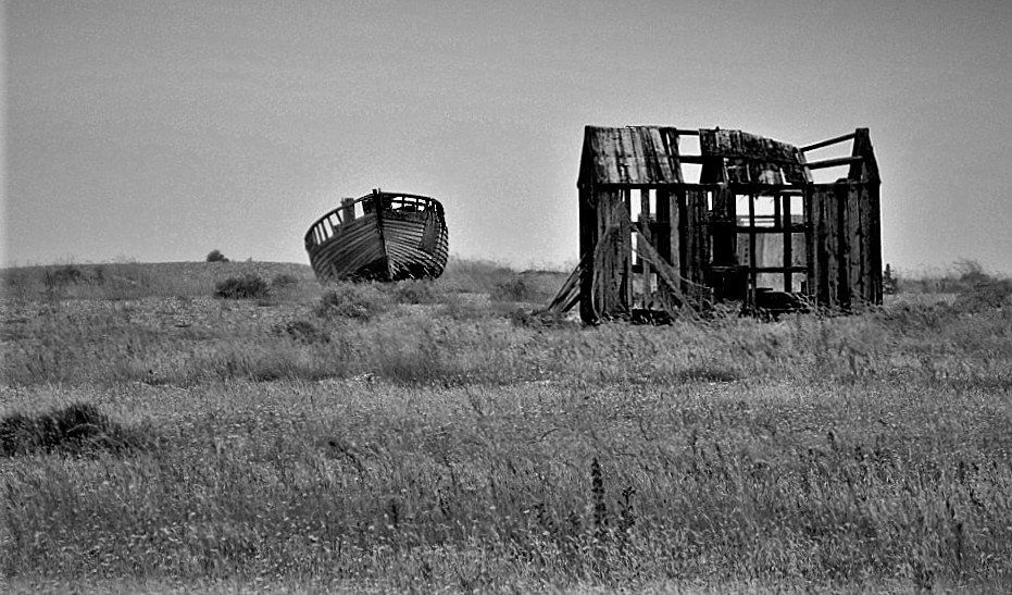 an abandoned fishermans hut