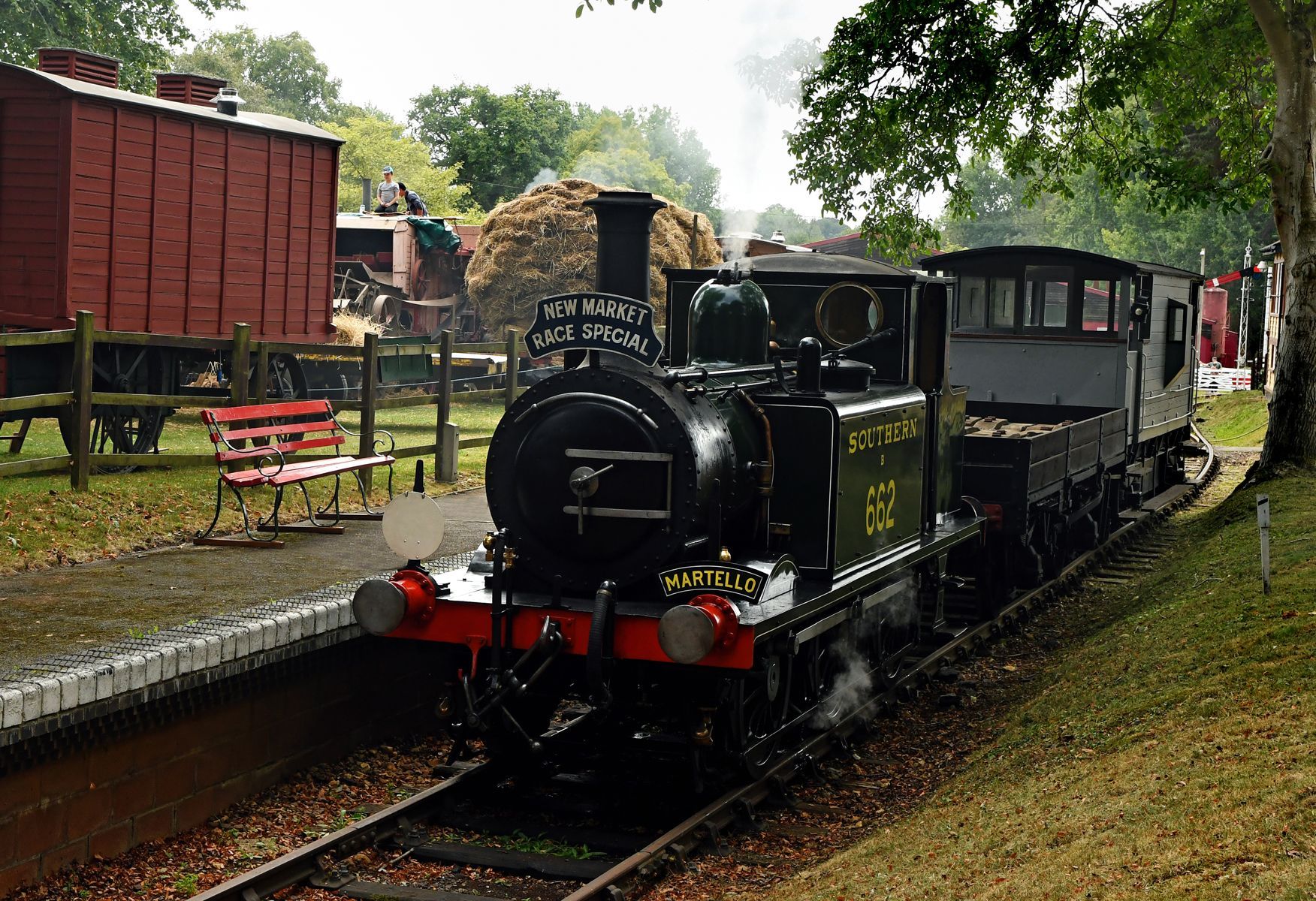 a steam locomotive at Bressingham
