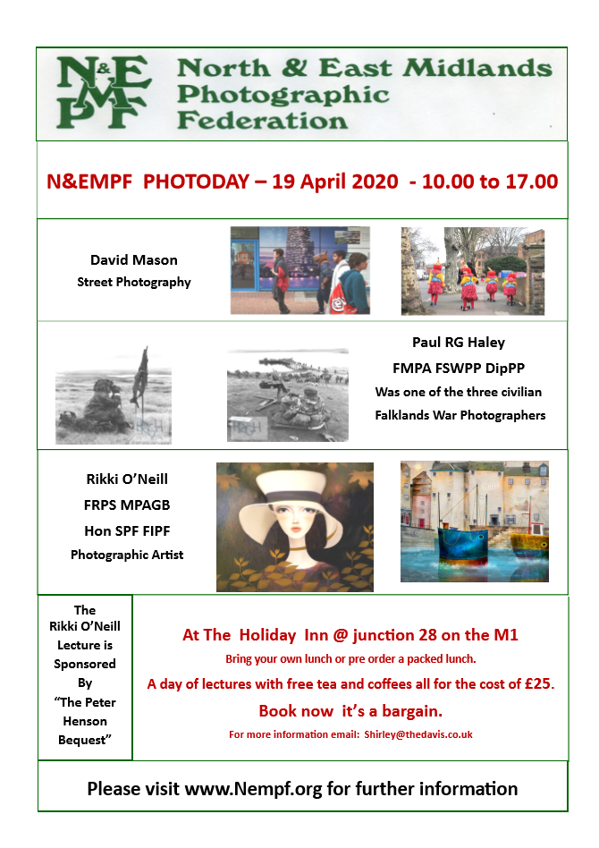 poster for photoday 19th april 2020