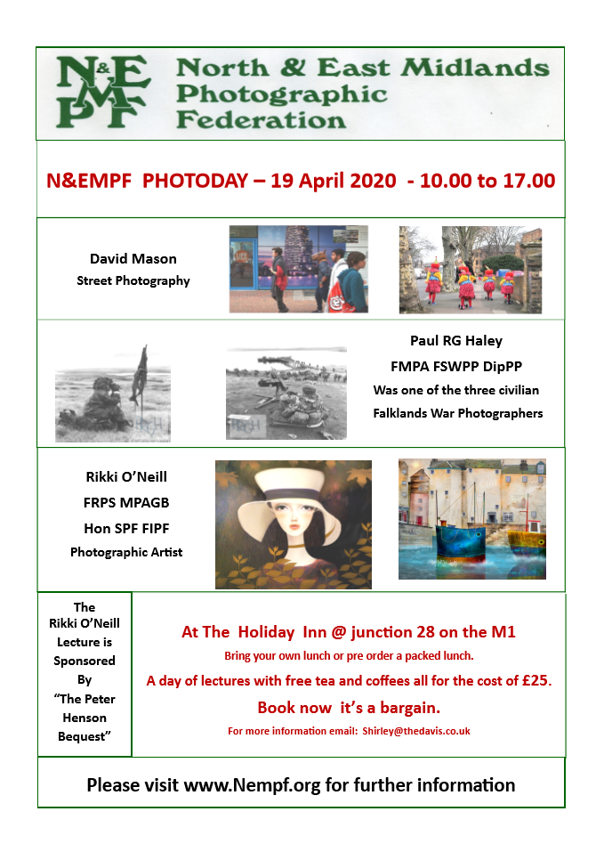N&EMPF Poster poster for photoday 19th april 2020