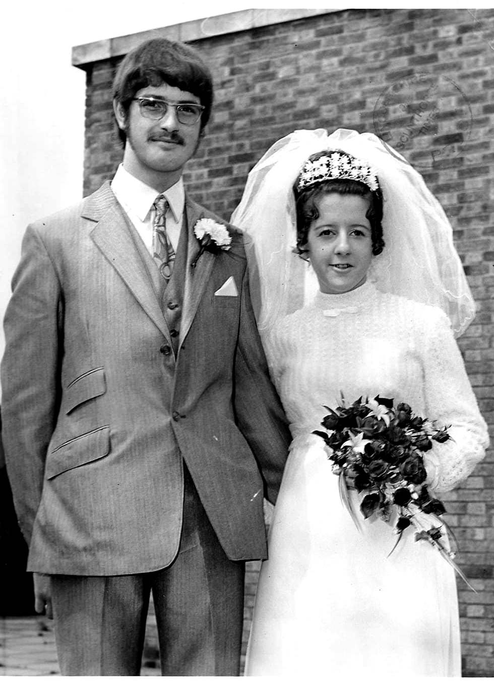 a bride, and groom wedding photo