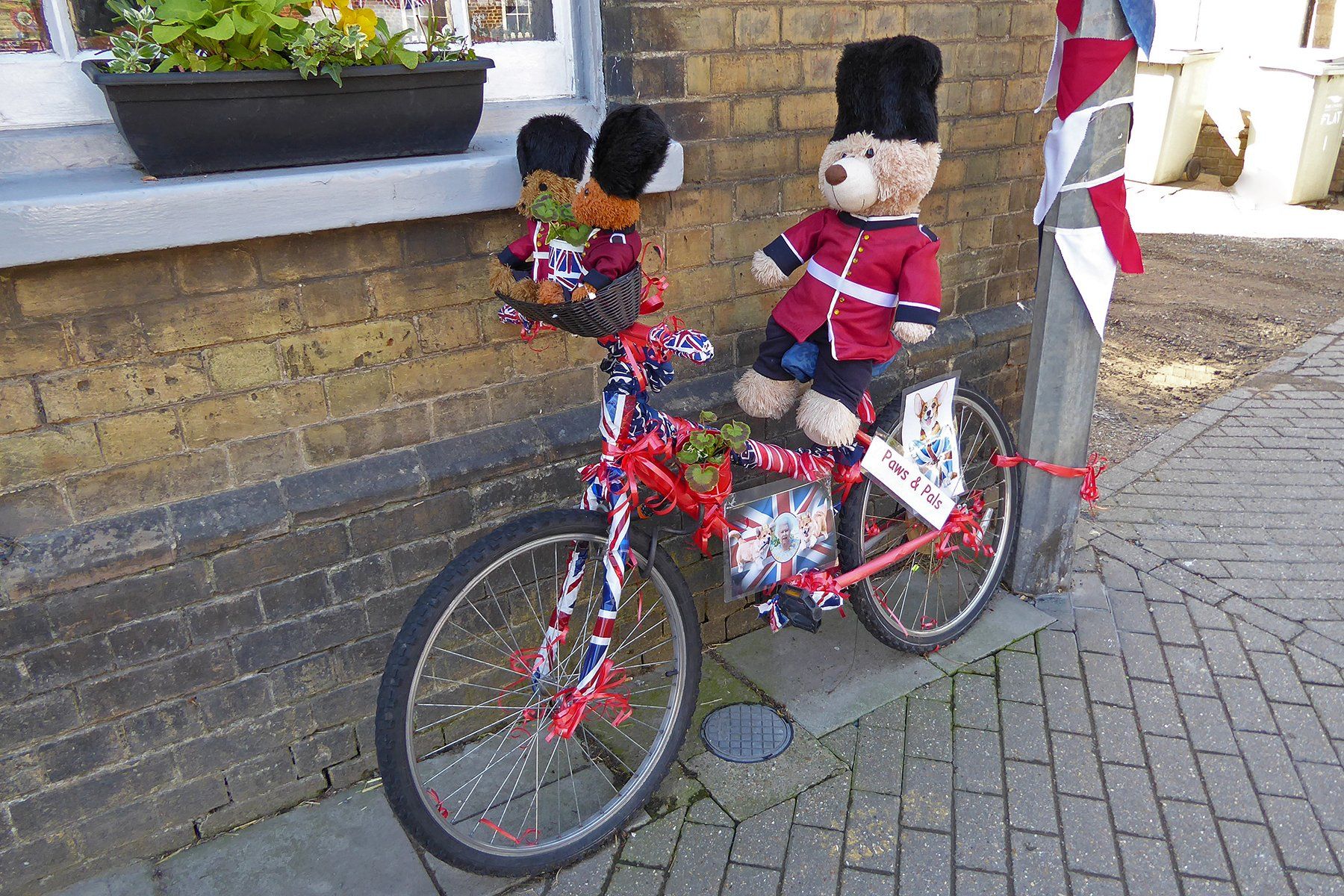 a jubilee decorated bicycle