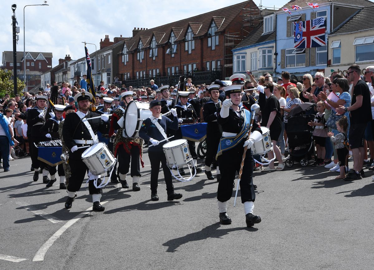 the Armed Forces Day parade in Cleethorpes
