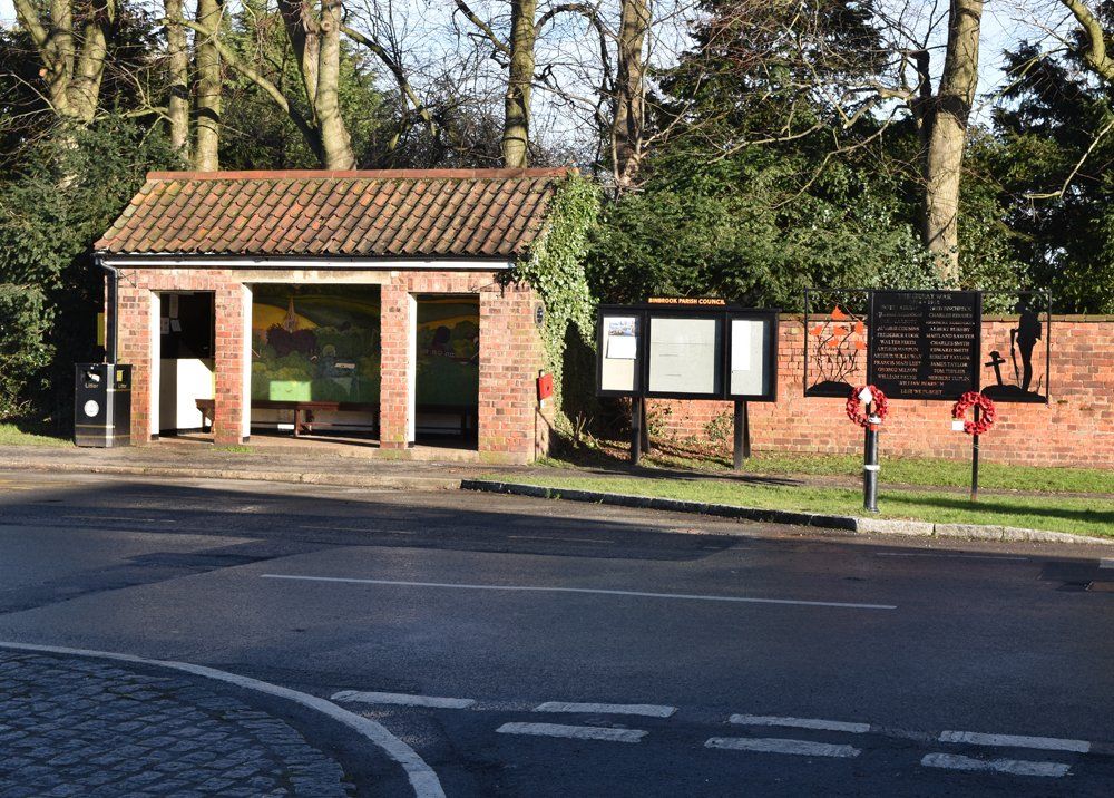 Binbrook Bus Station by Graham Harrison binbrook village bus stop