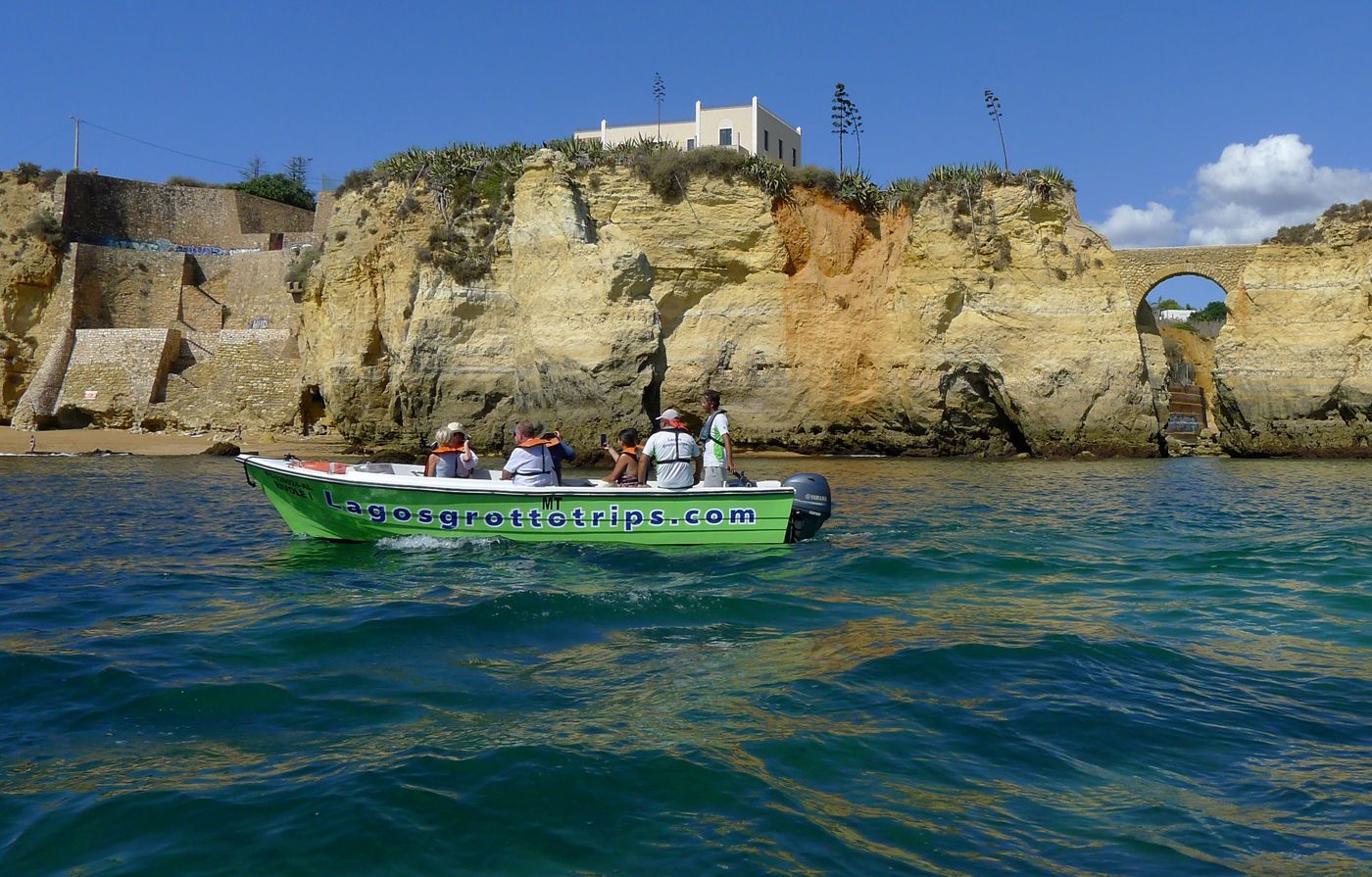 A boat trip along the Portuguese coastline