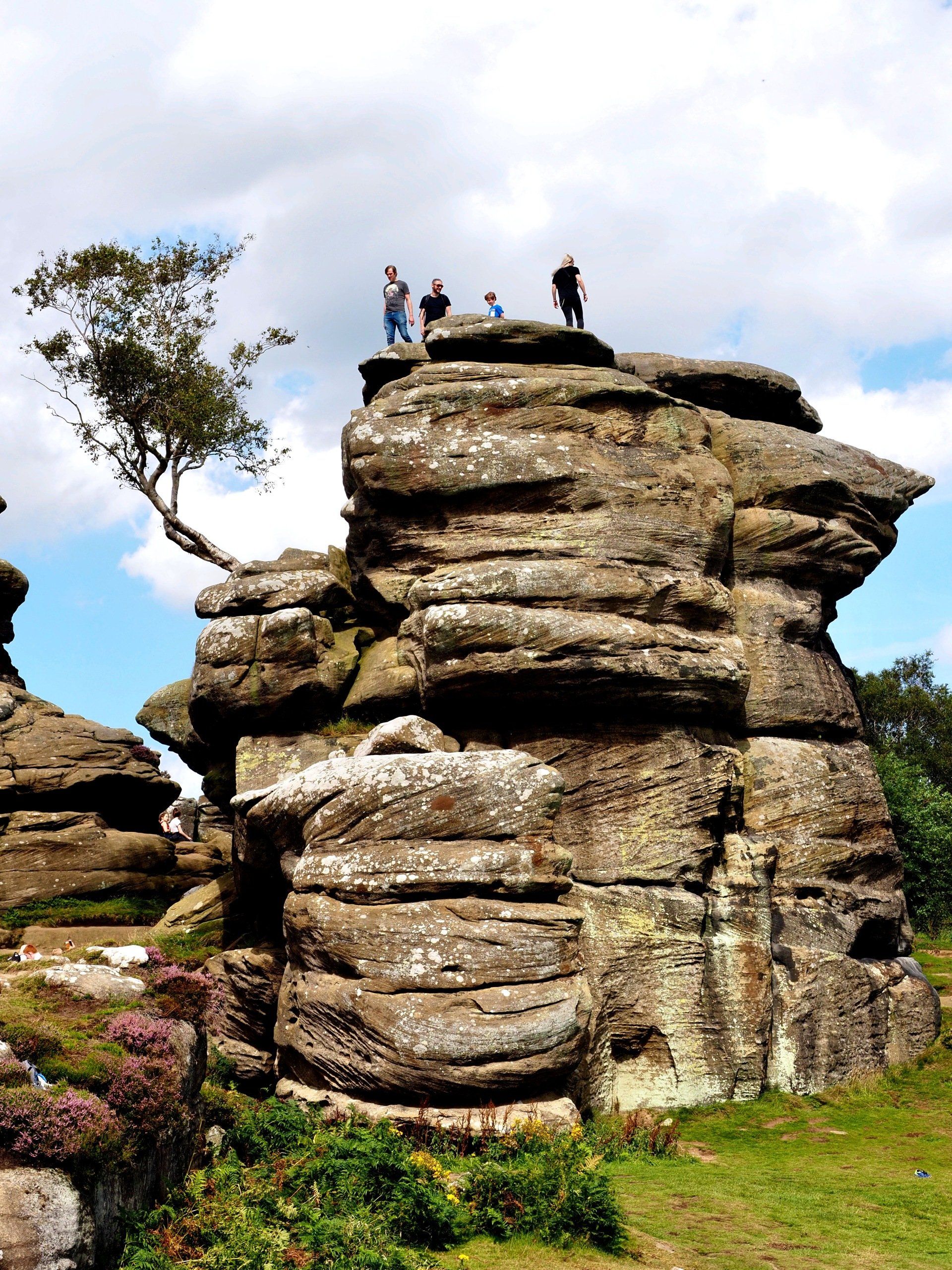 brimham rocks near harrogate, yorkshire