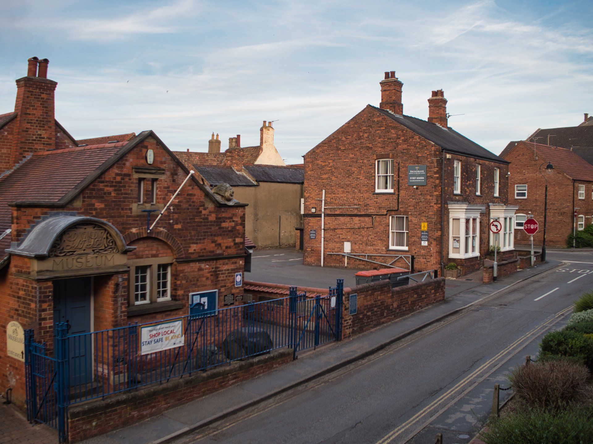 a street scene in a lincolnshire market town
