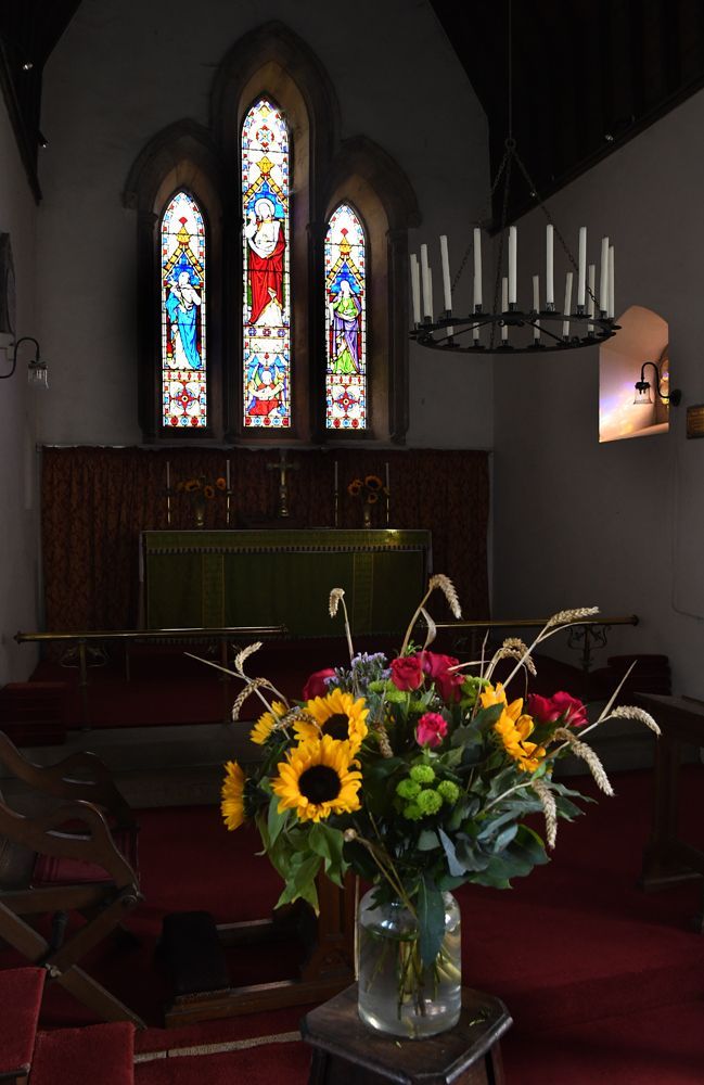 Burythorpe Church by Graham Harrison a church flower display