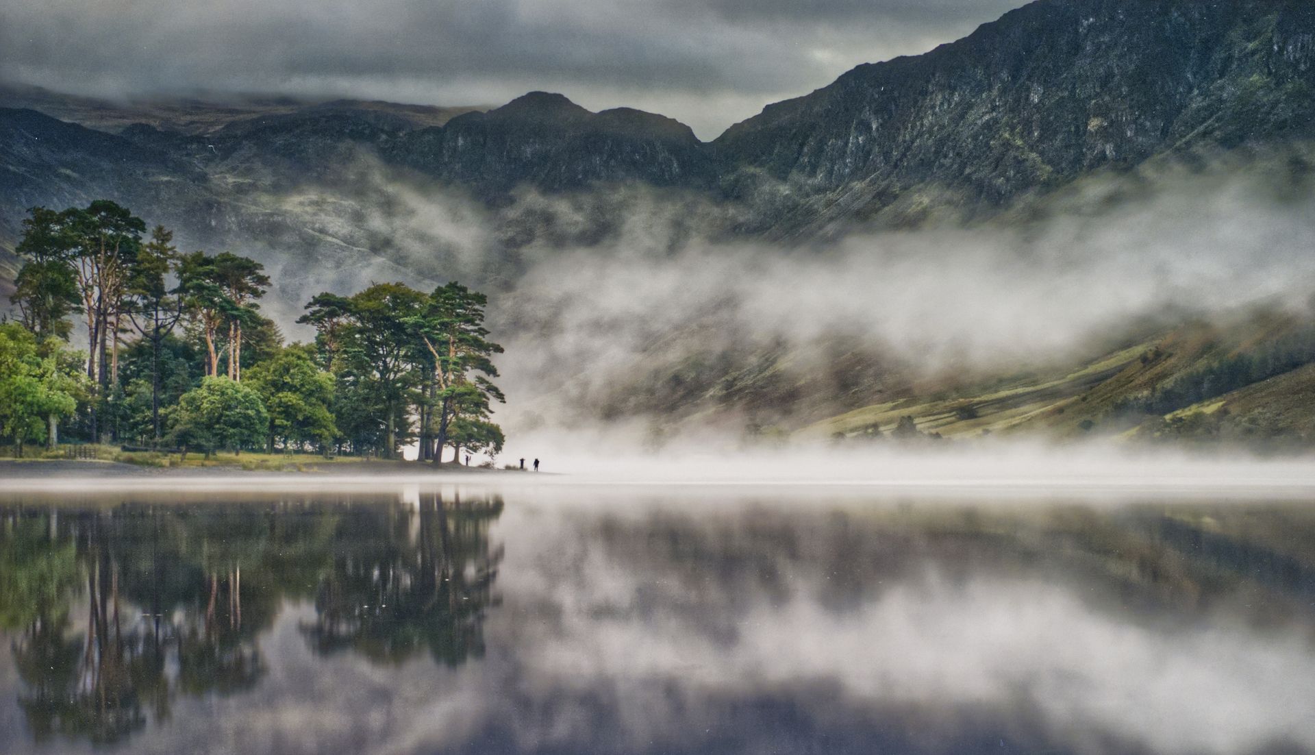A view over Buttermere in early morning light
