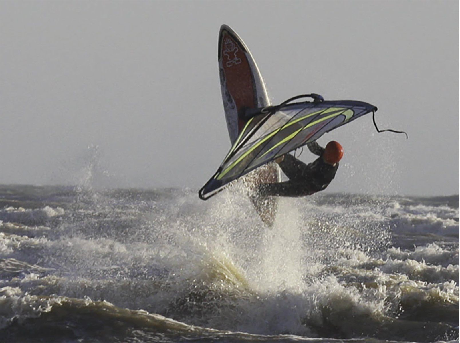 a wind surfer