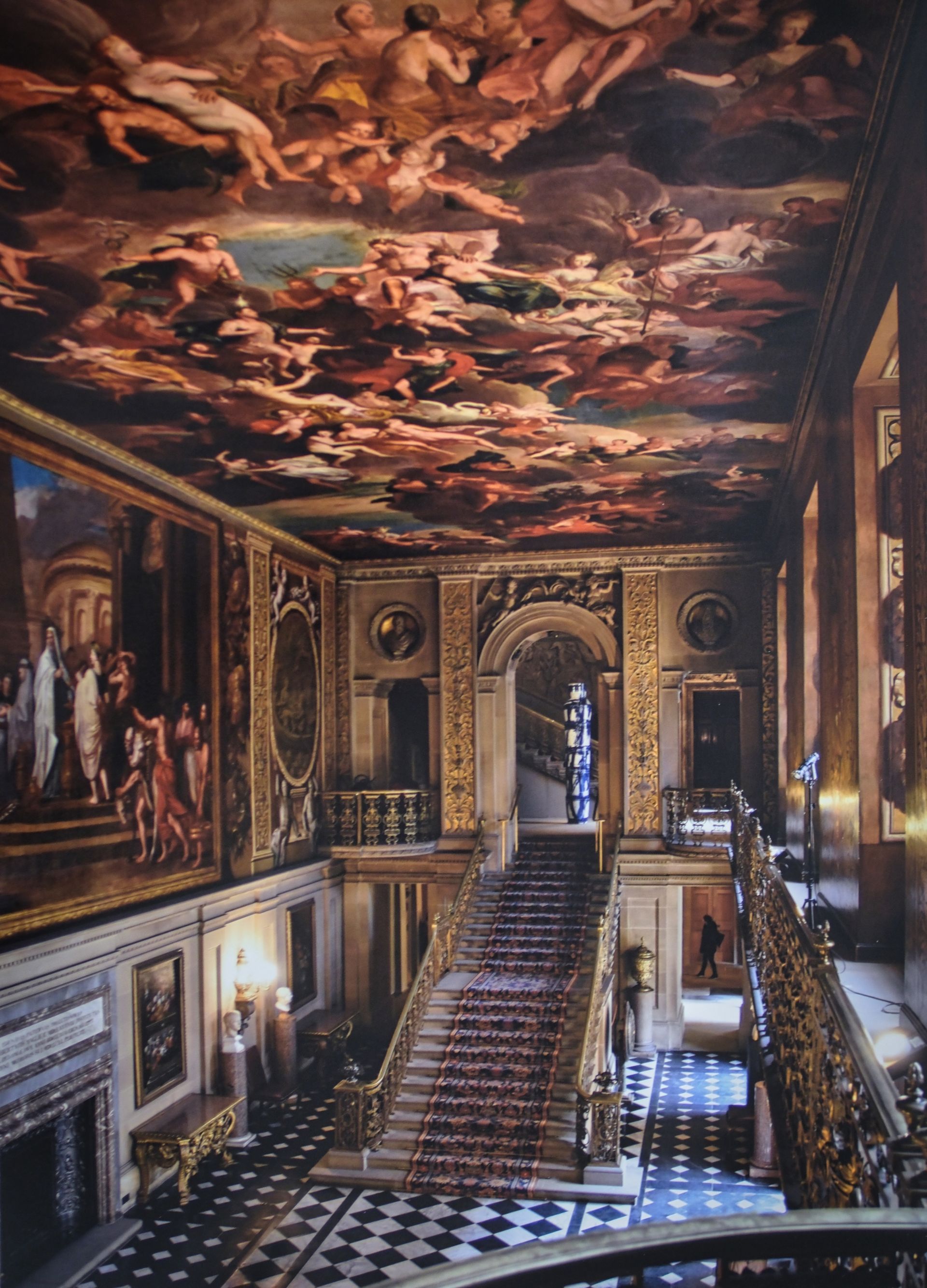 a view of the Painted Hall at Chatsworth House