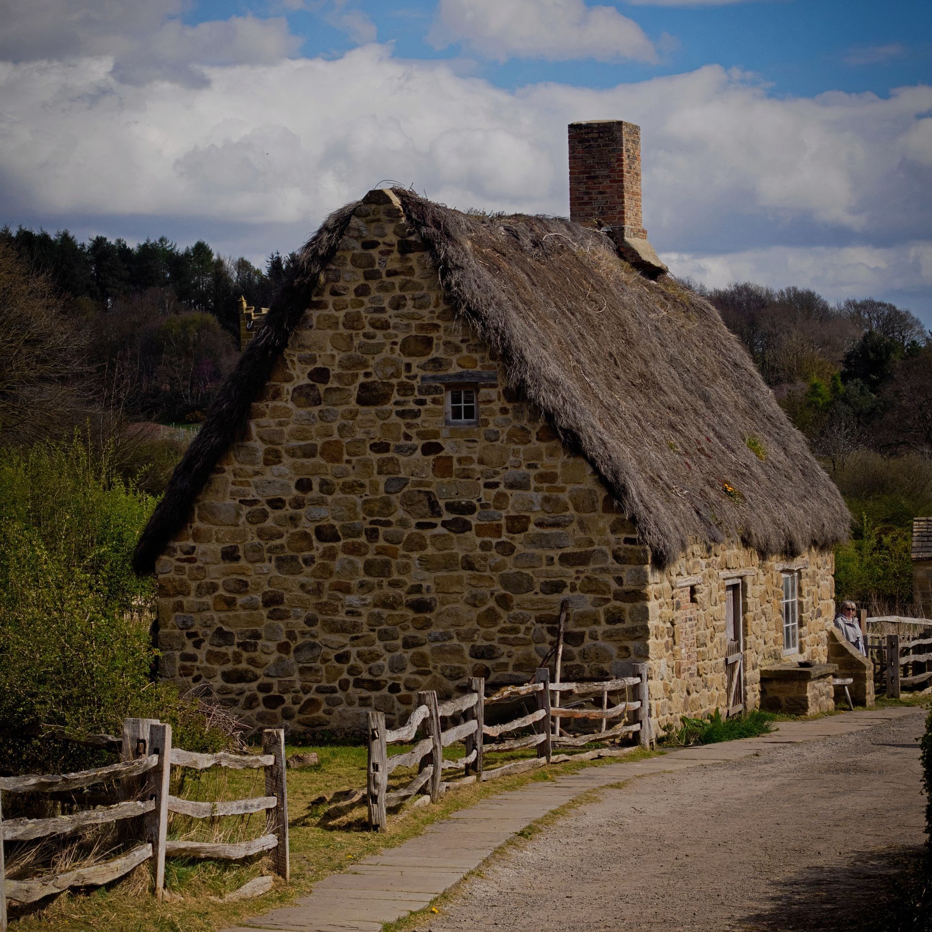A thatched cottage at Beamish