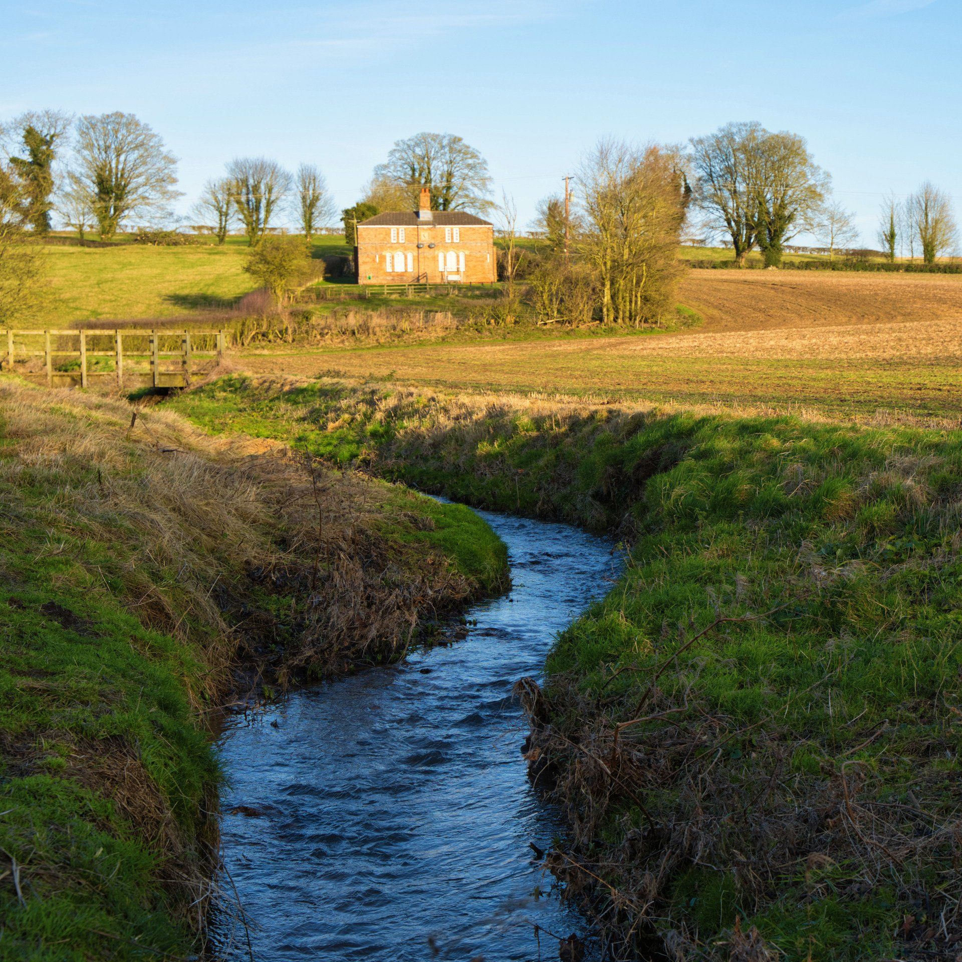a stream at hallington, lincolnshire