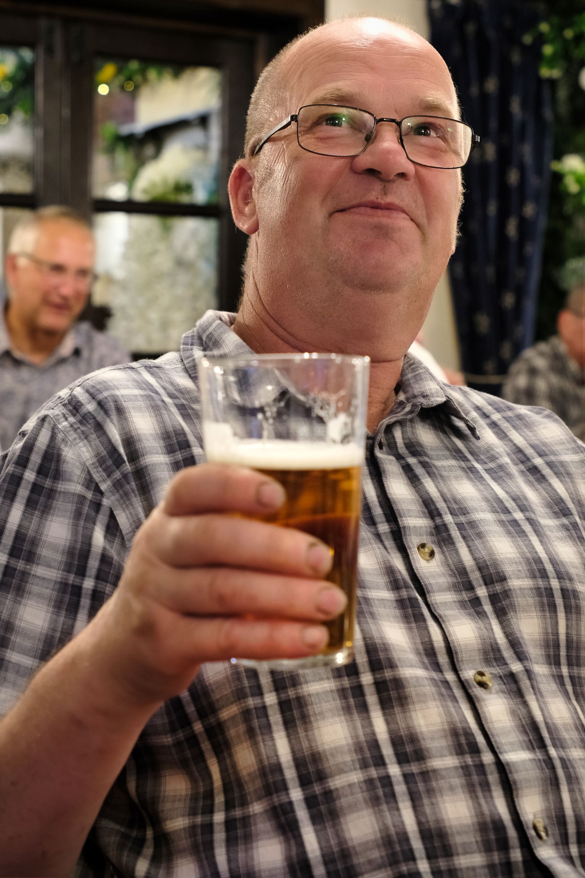 Raising a pint