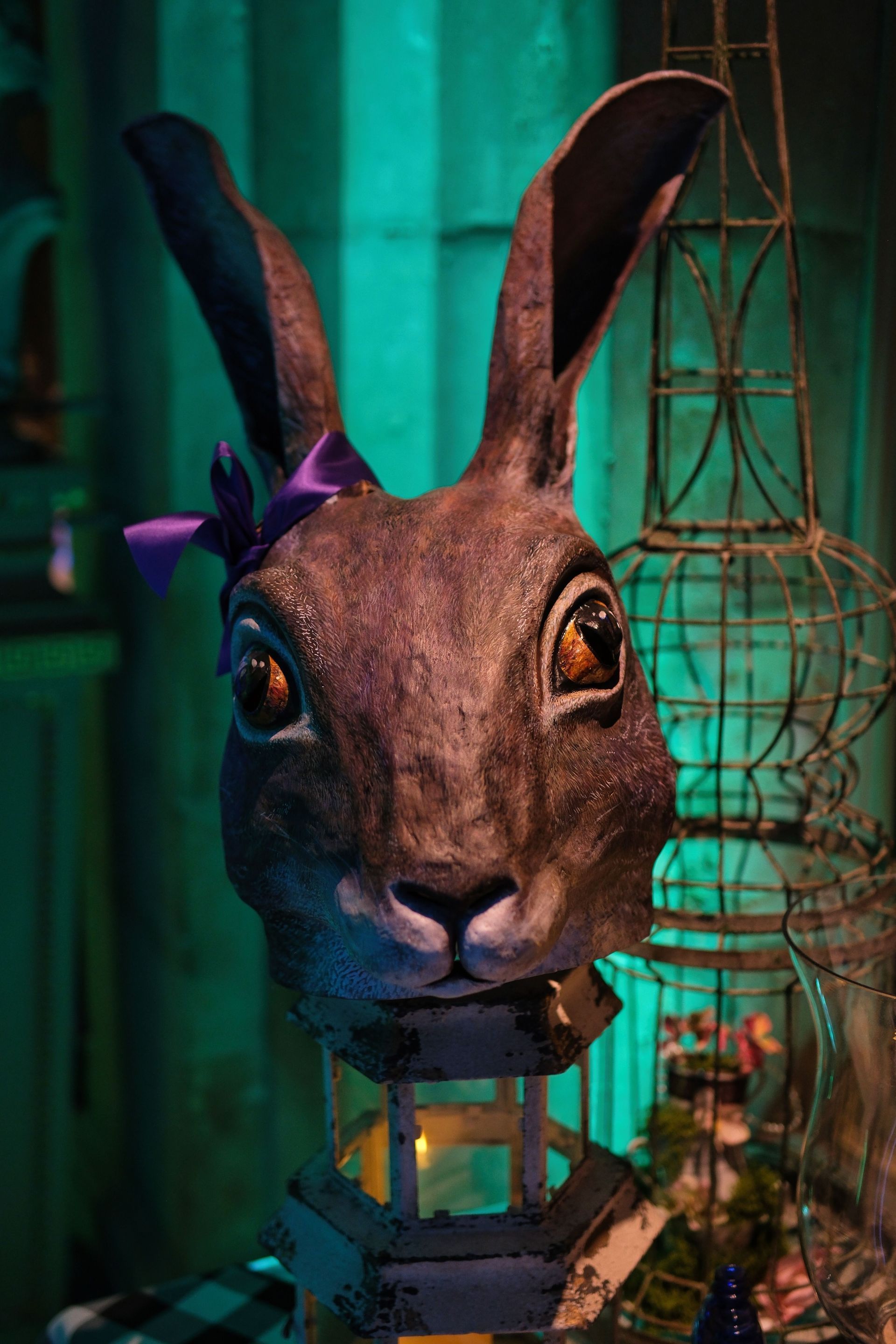 a mouse head from Alice in Wonderland