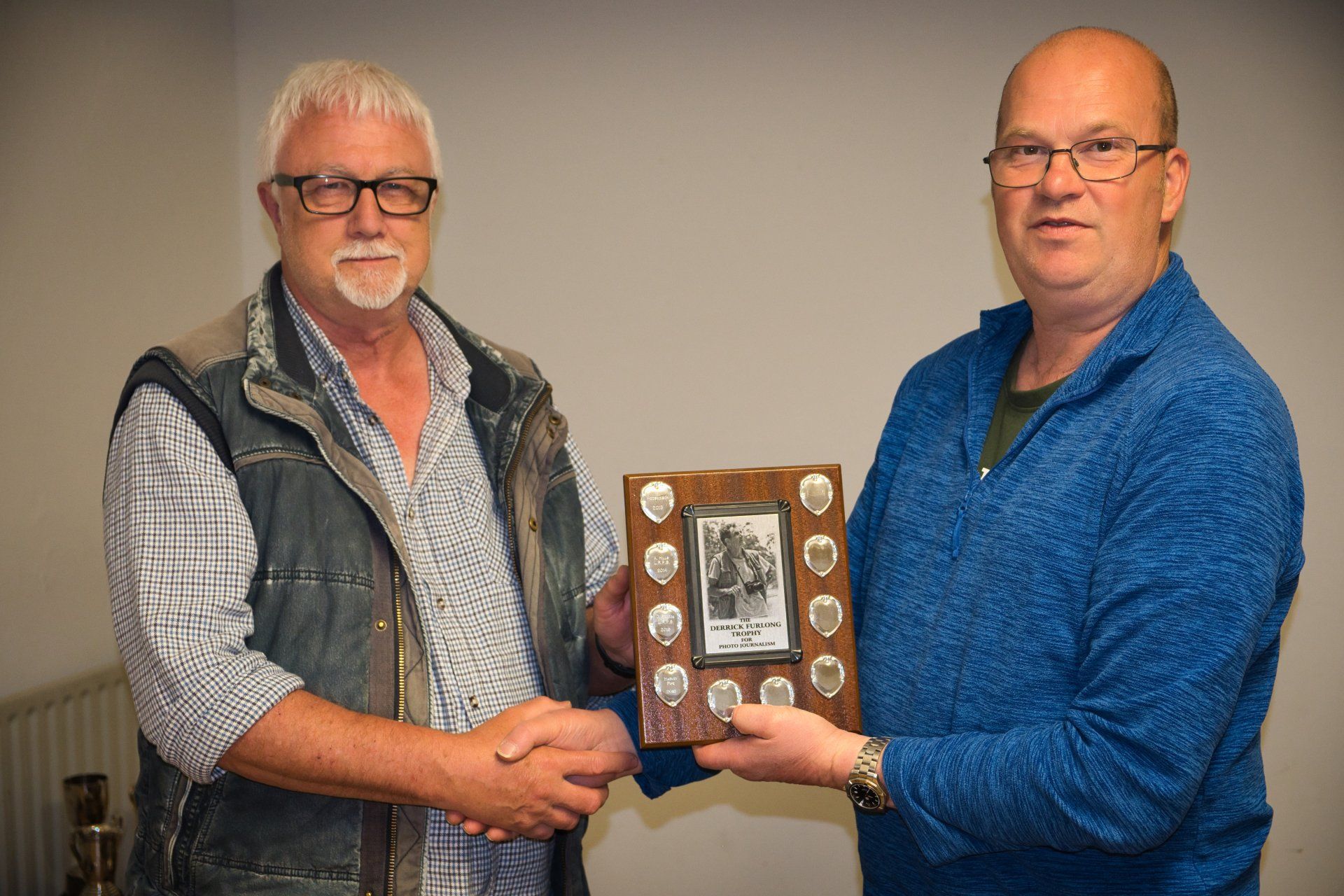 Members receiving awards at the AGM