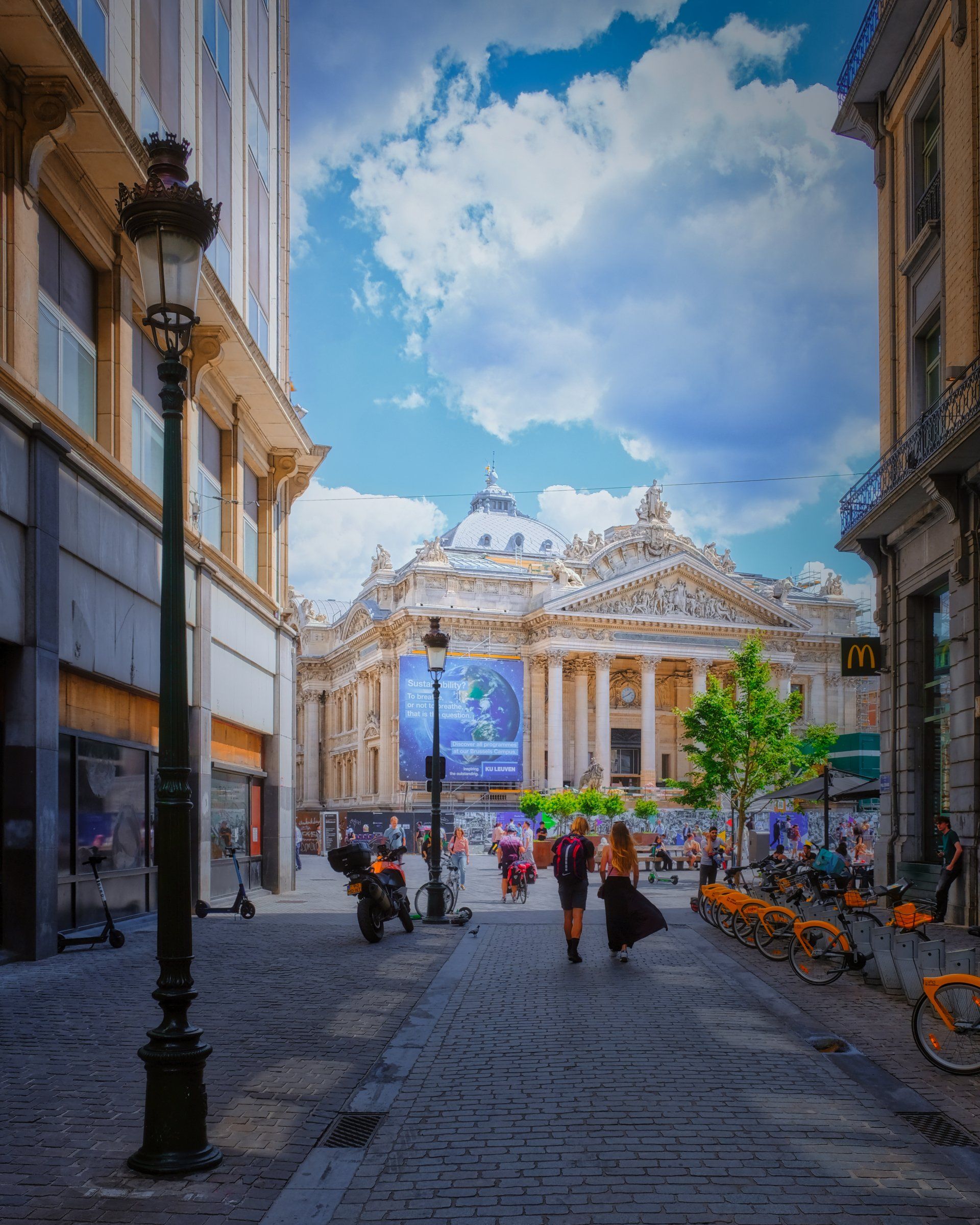 a brussels street scene