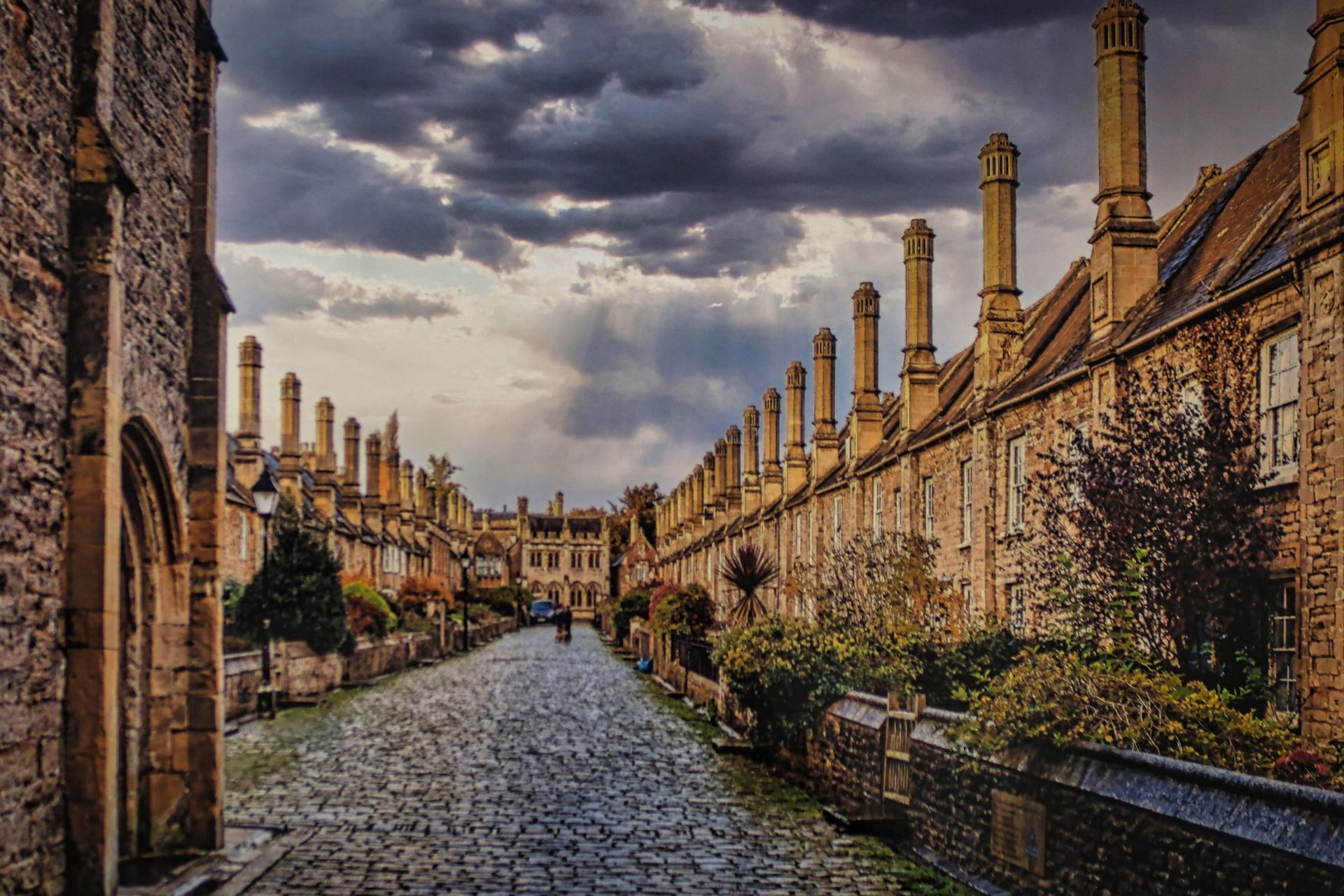 a street view of Vicars Close