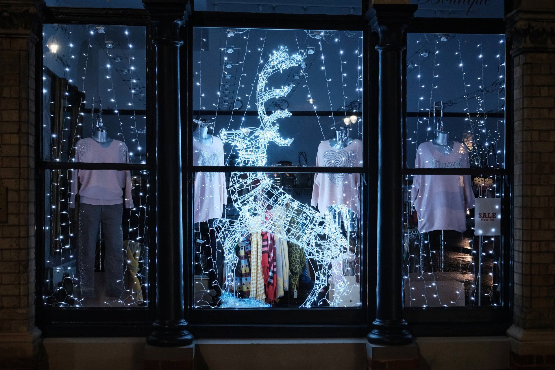 Christmas shop window decorations