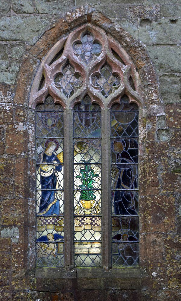 a church stained glass window