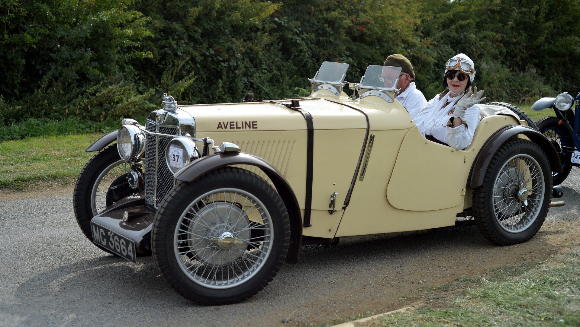 a classic mg open tourer