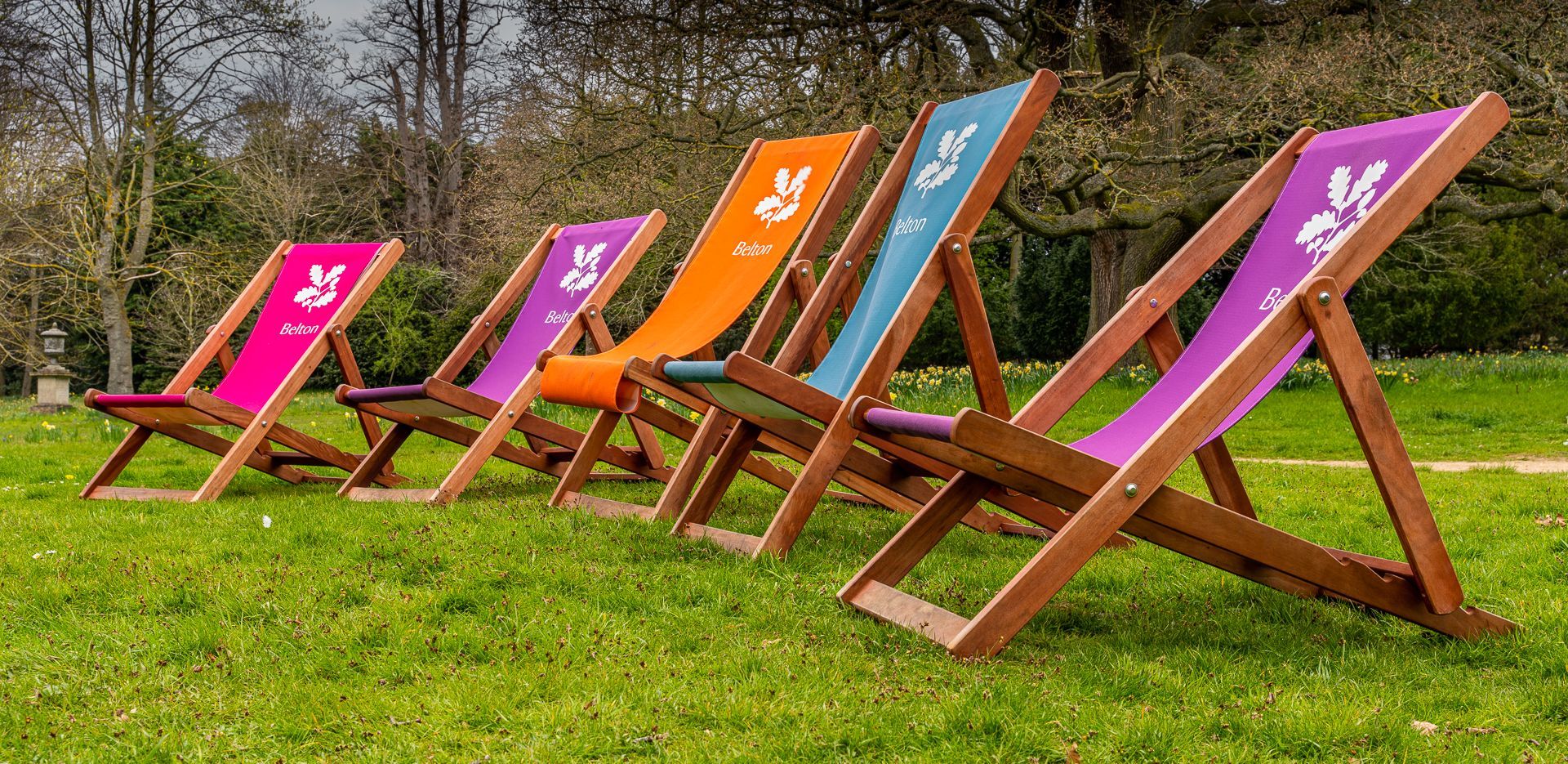 deck chairs at Belton House