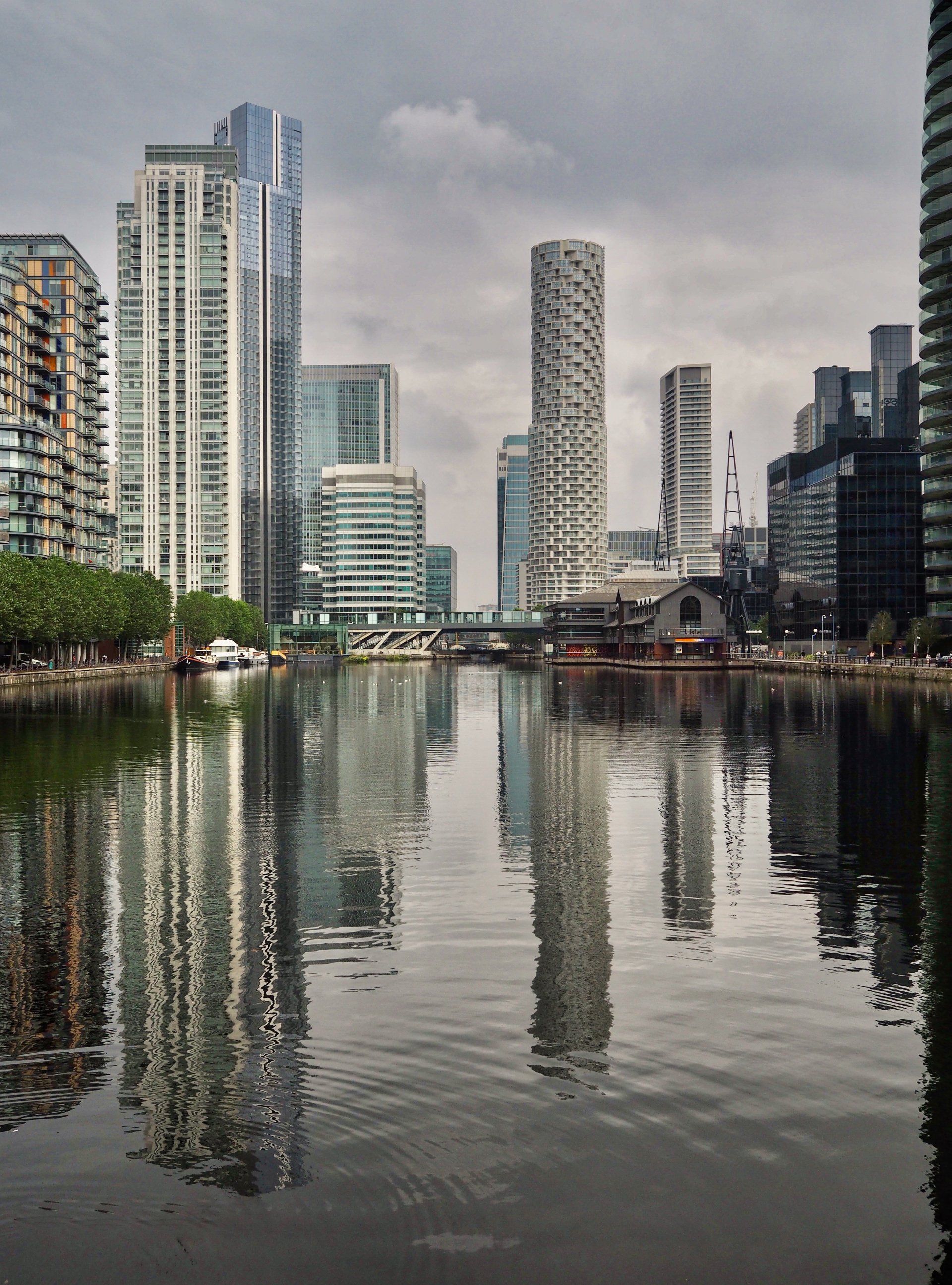 Photo of the London Docklands by Derek Smith reflections of the london docklands