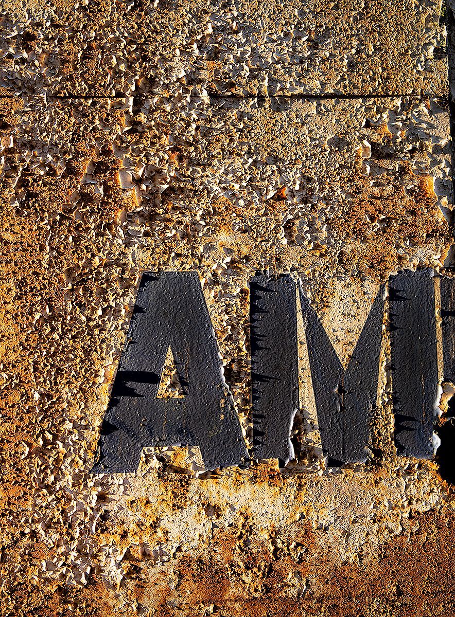 A weathered sign at Grimsby Docks