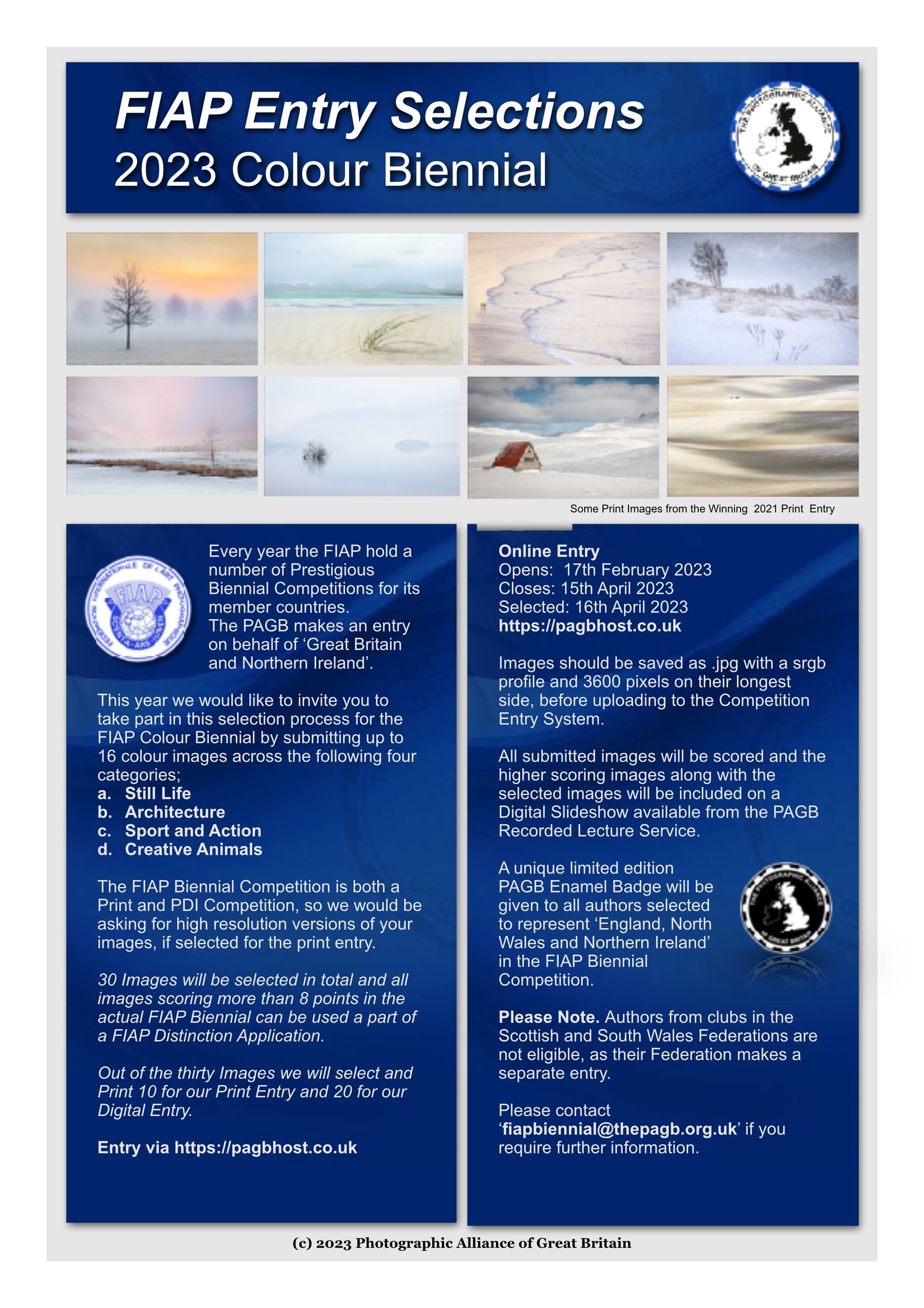 Poster by PAGB poster for FIAP 2023 Colour Biennial