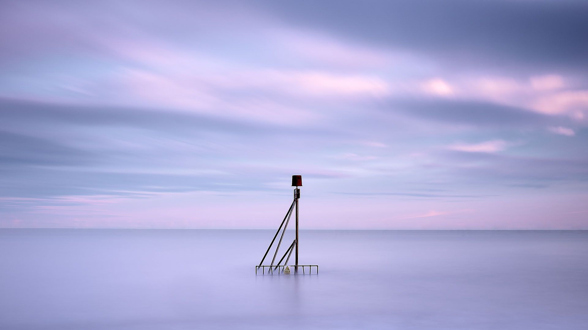 a sunset over the sea