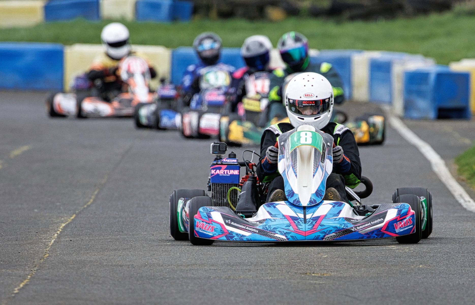 Go-carts on the track