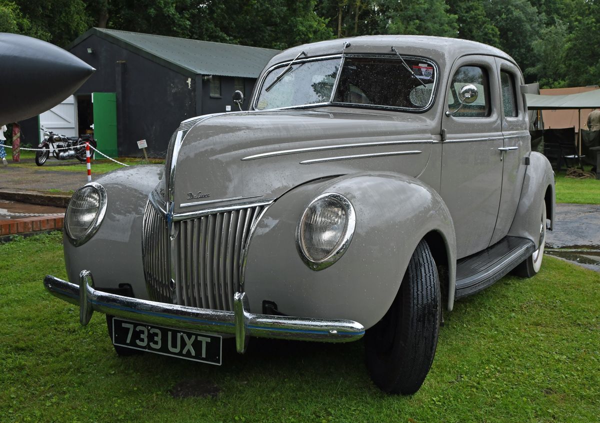 a Ford Deluxe car