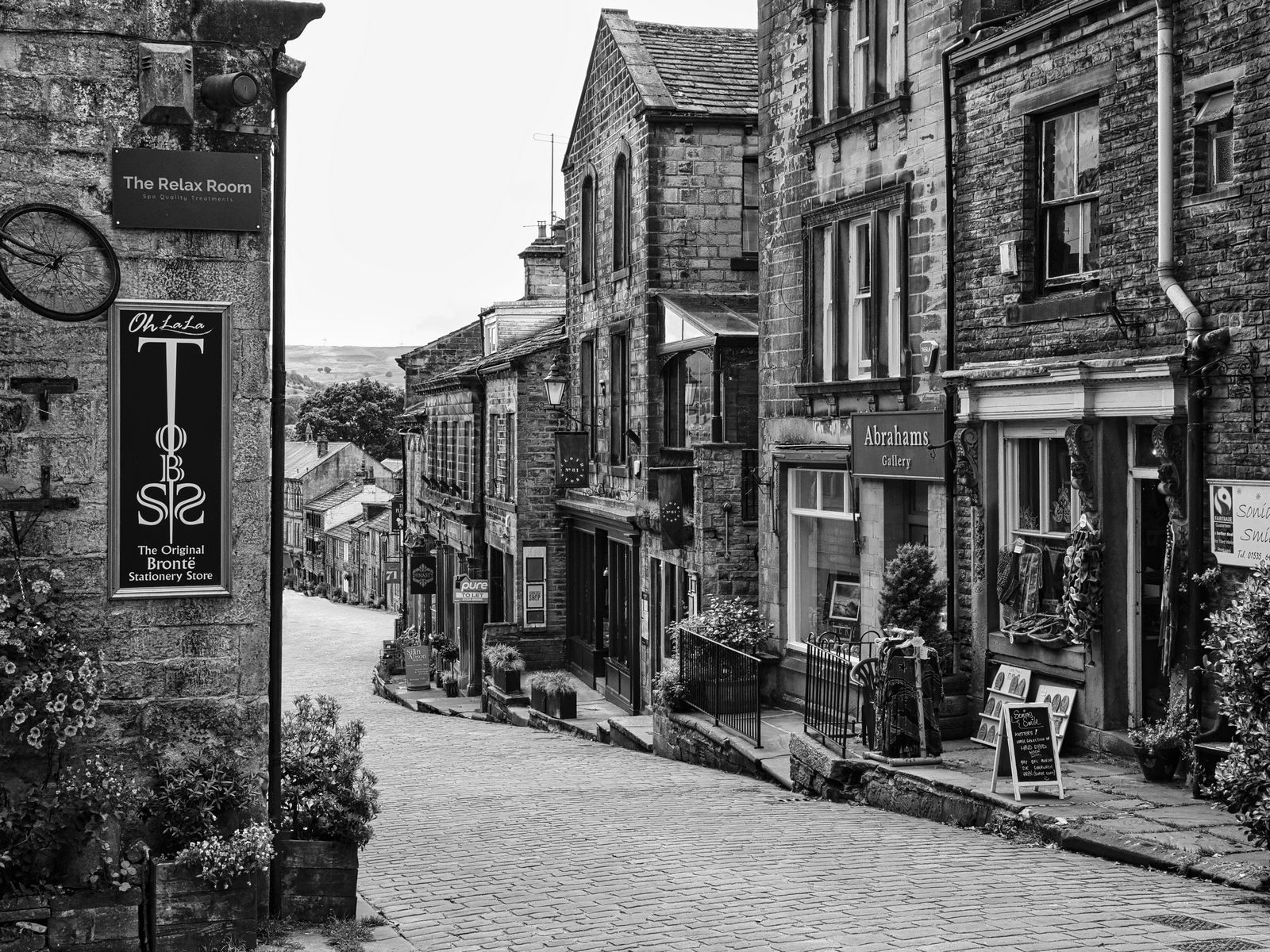 A view of Haworth main street