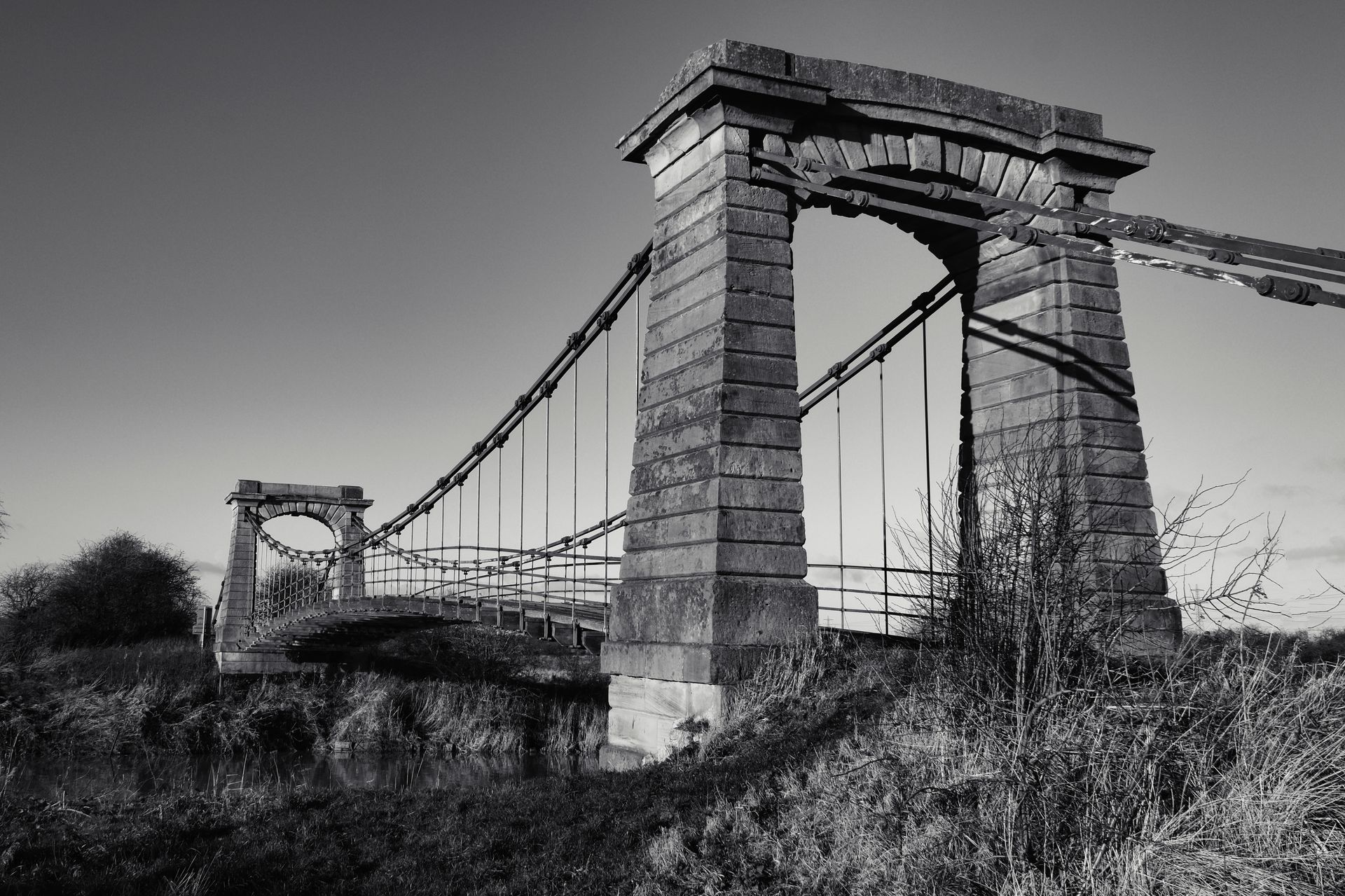 Horkstow bridge by Derek Smith Horkstow suspension bridge