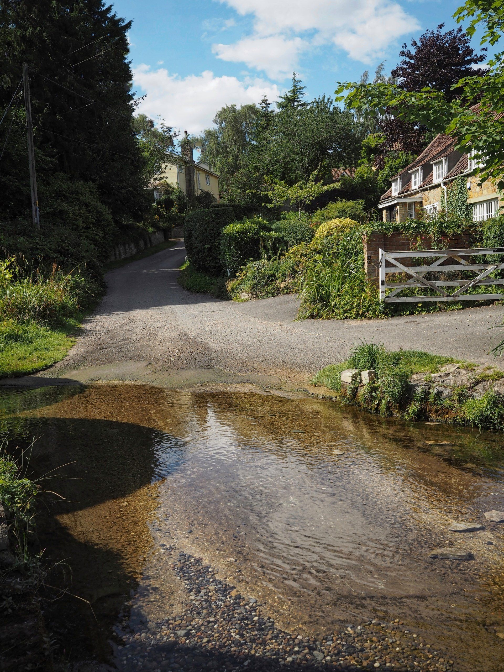 the river rase in tealby village