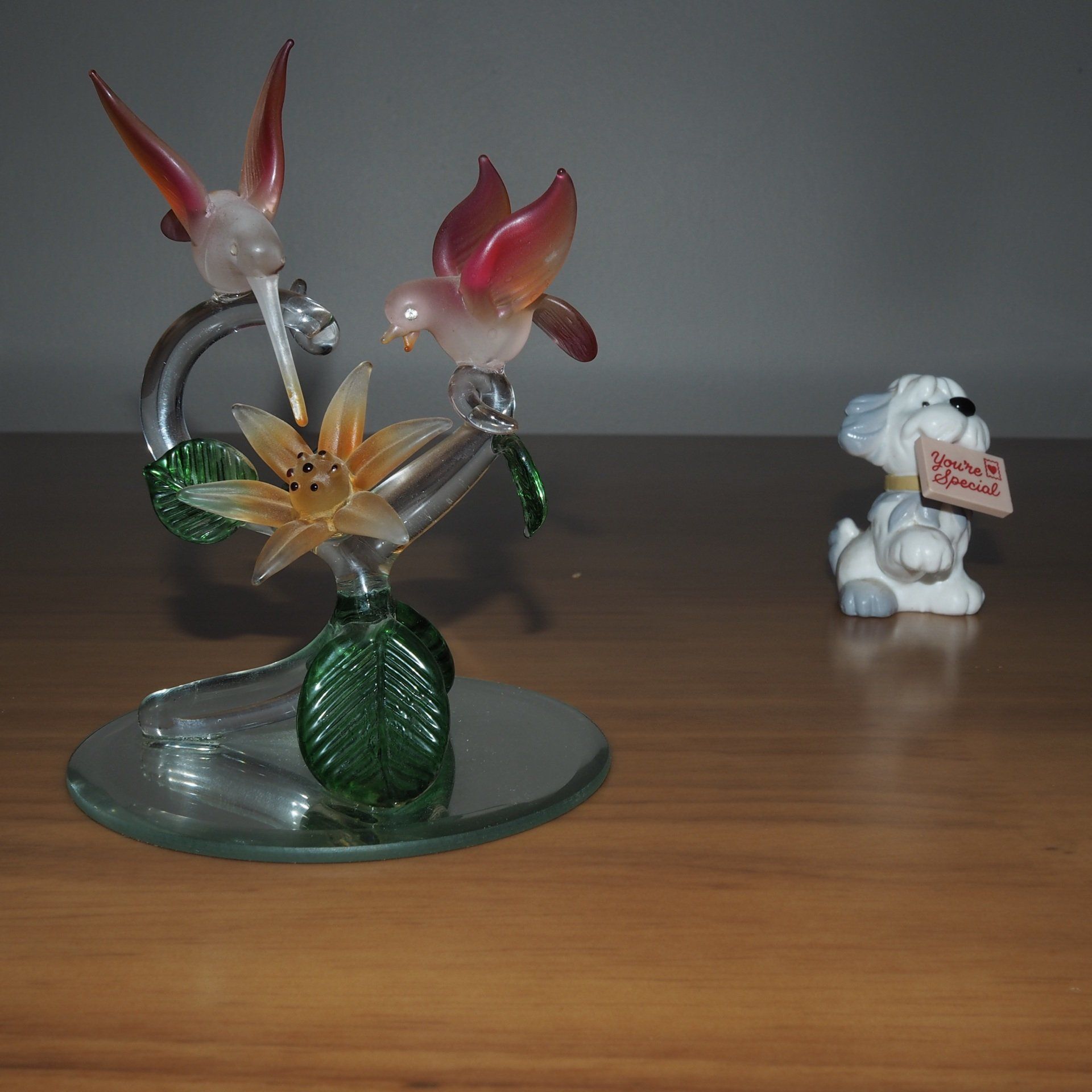 flash lit still life