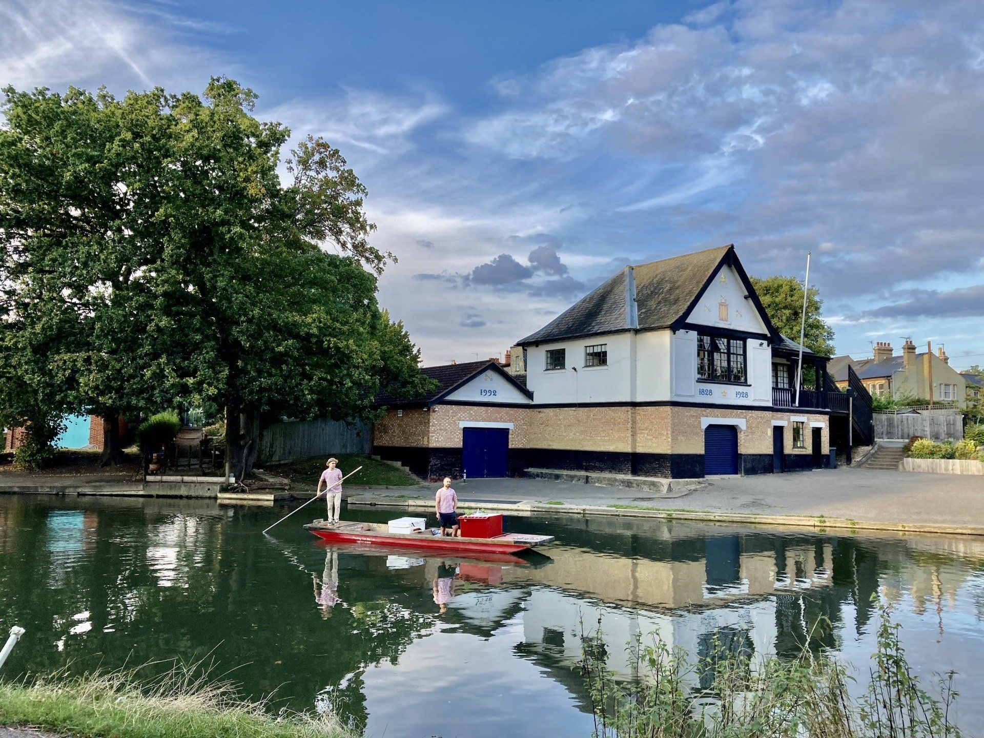 Punting on the River Cam by Derek Smith punting on the river cam in cambridge