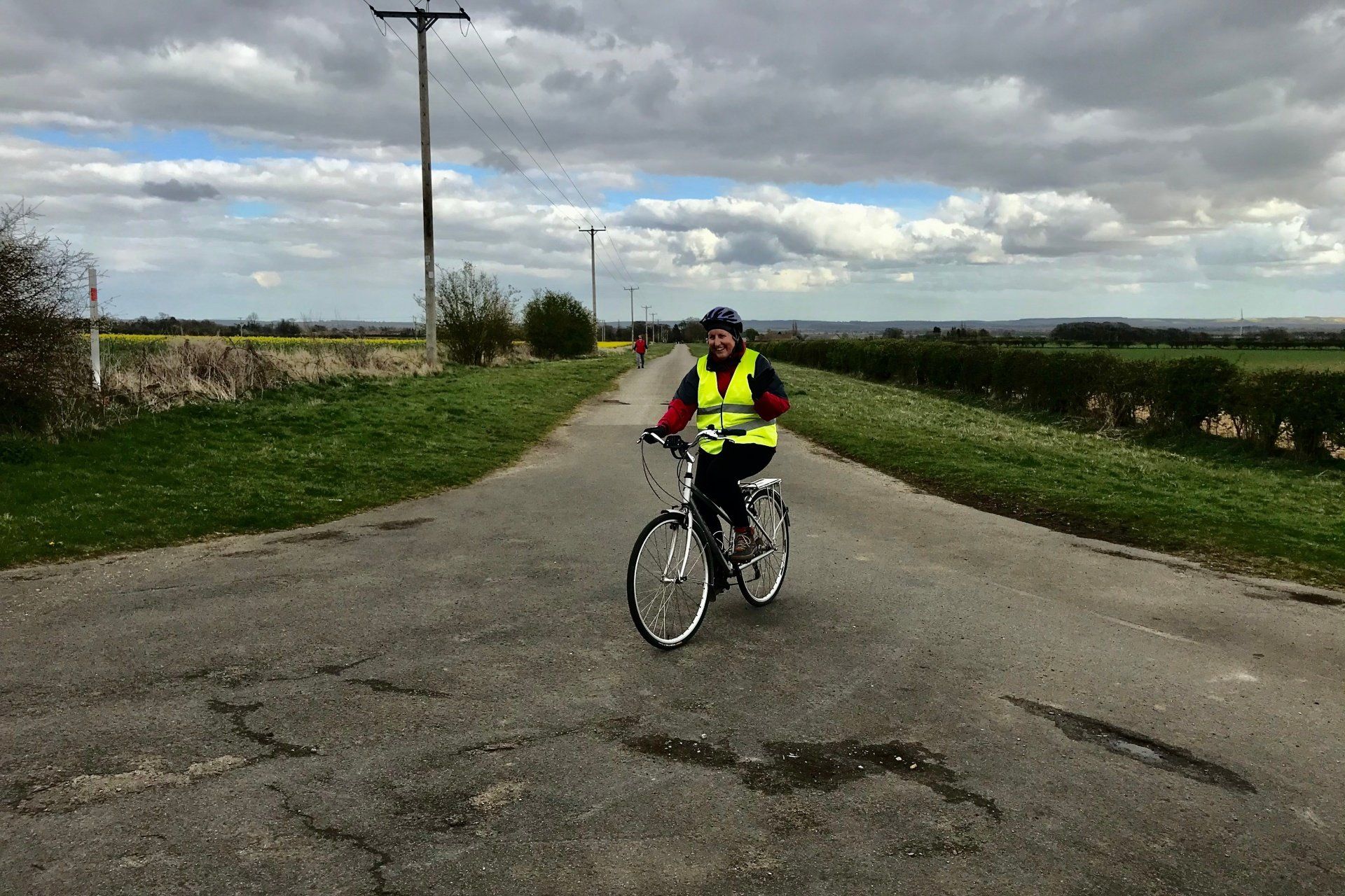 Photo by: Derek Smith cycling on a Lincolshire bridal path