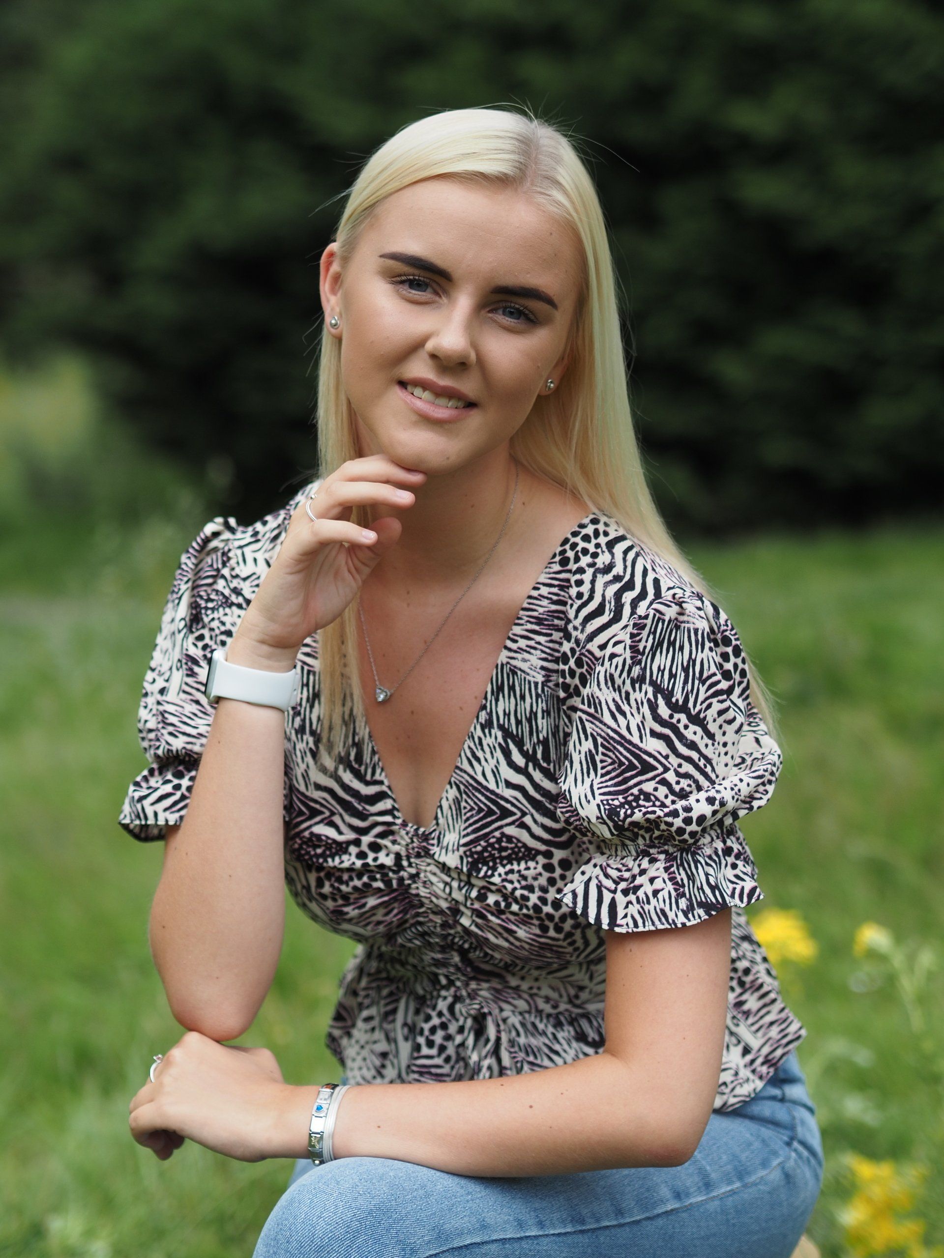 a posed female model