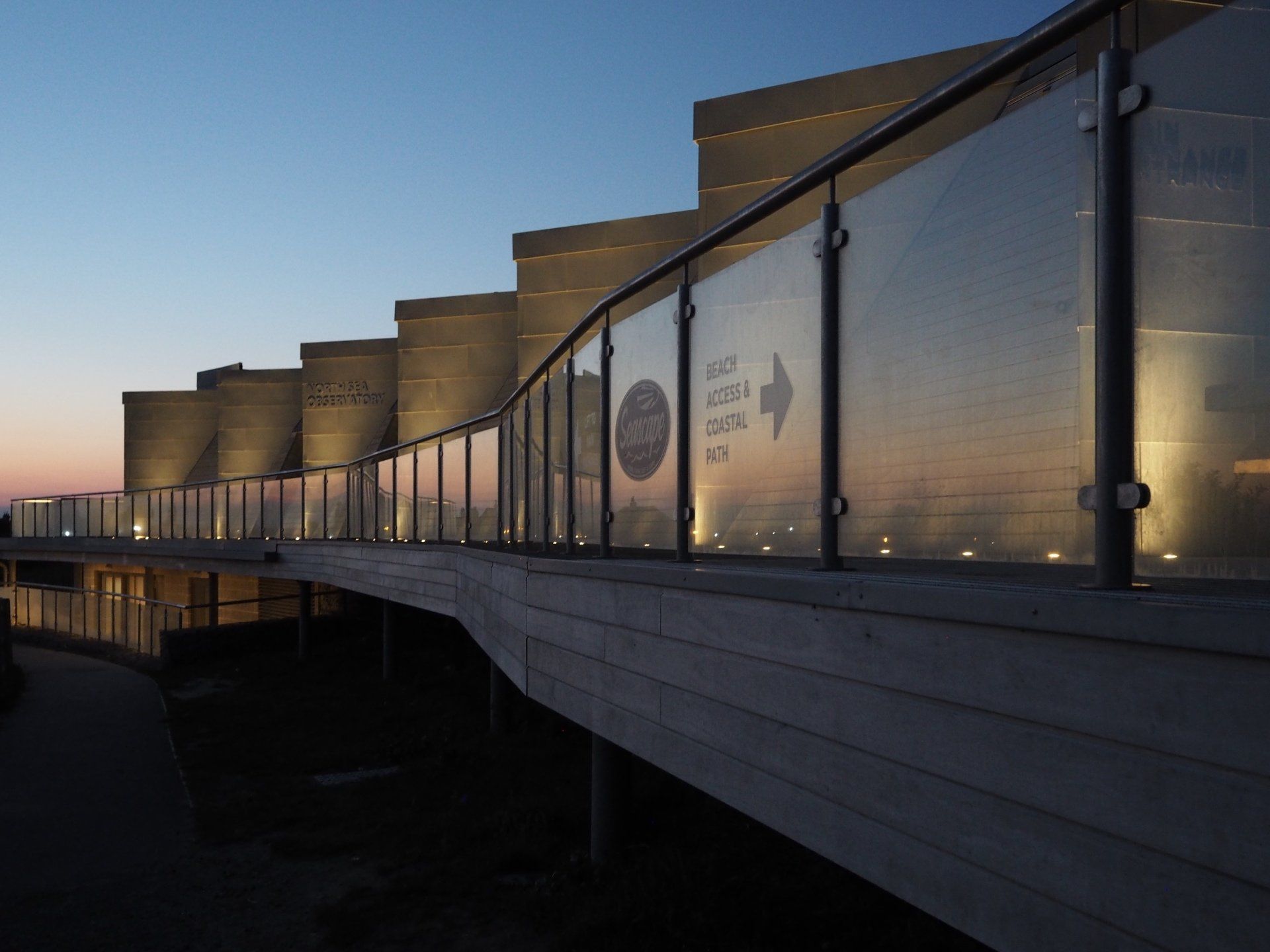 sunset at the north sea observatory