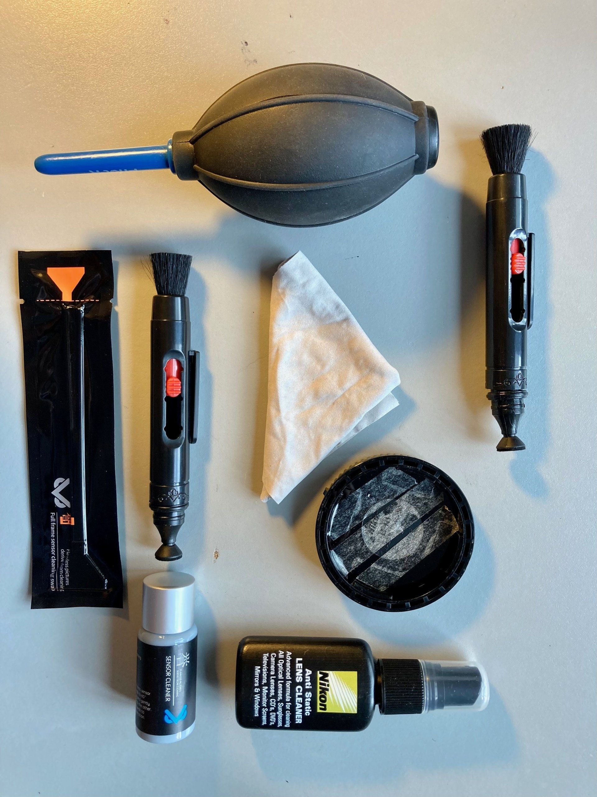 Photo by Paul Gray a camera cleaning kit