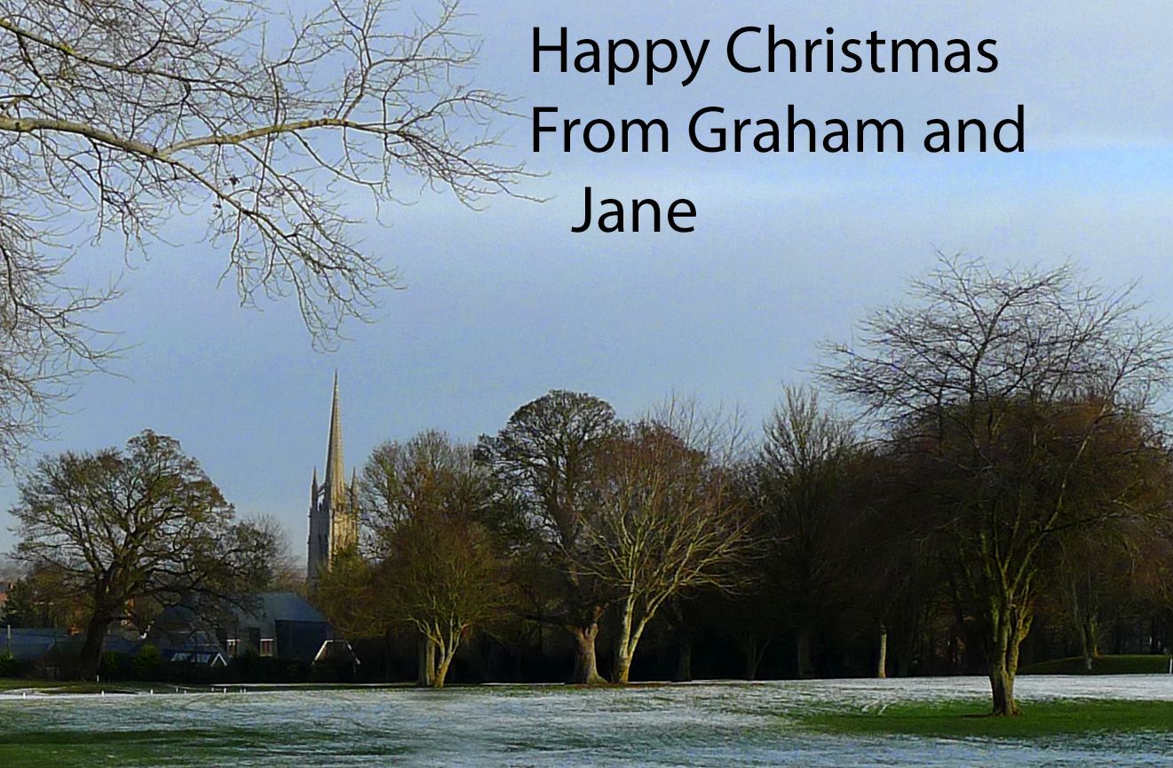 Christmas Card by Graham Harrison a Christmas card view of Louth, Lincolnshire